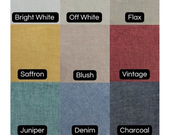 SWATCHES - Linen options for lampshades