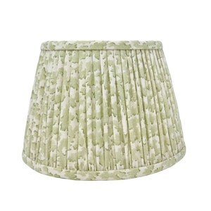 GATHERED LAMPSHADE - linen - various colours - flat bottom - lamp or pendant light