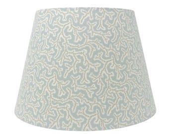 EMPIRE LAMPSHADE - Dulcie - Ian Sanderson - natural - flat bottom - trim colours - clip on, lamp or pendant light