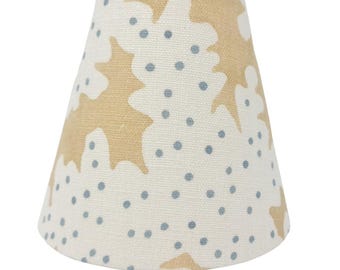 EMPIRE LAMPSHADE - wiggle - linen - natural - trim colours - clip on, lamp or pendant light