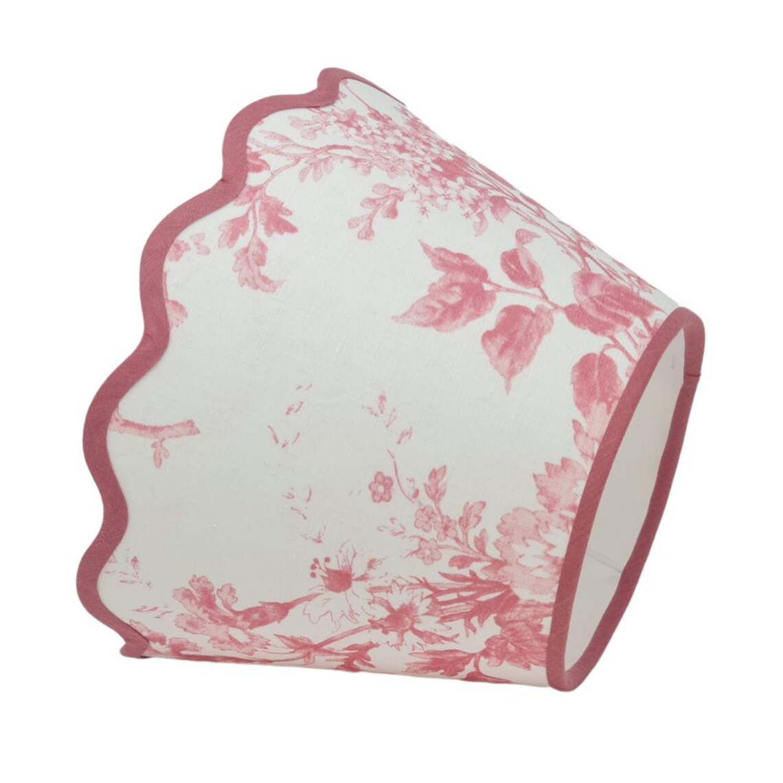 SCALLOP LAMPSHADE - Cabbages and Roses - Natural - Scalloped Edges ...