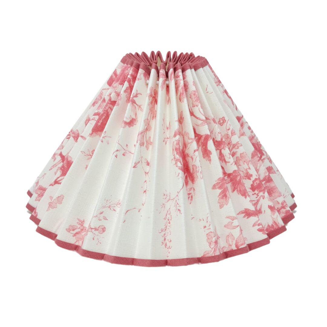 PLEATED LAMPSHADE - Cabbages and Roses - Natural - Flat Bottom - Lamp ...