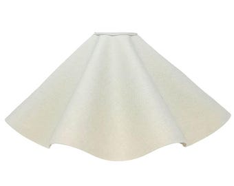 COOLIE CURVY LAMPSHADE - Linen - Flat edged - available in any colour or fitting