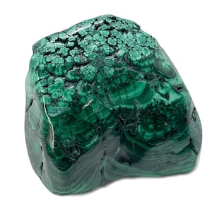 Poliertes Botryoid Malachit Specimen: Grüner Kristall Display Stein, 562g