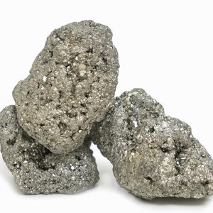 Raw Pyrite Crystal Cluster: Fool&#39;s Gold, Wealth Stone (150-250g)