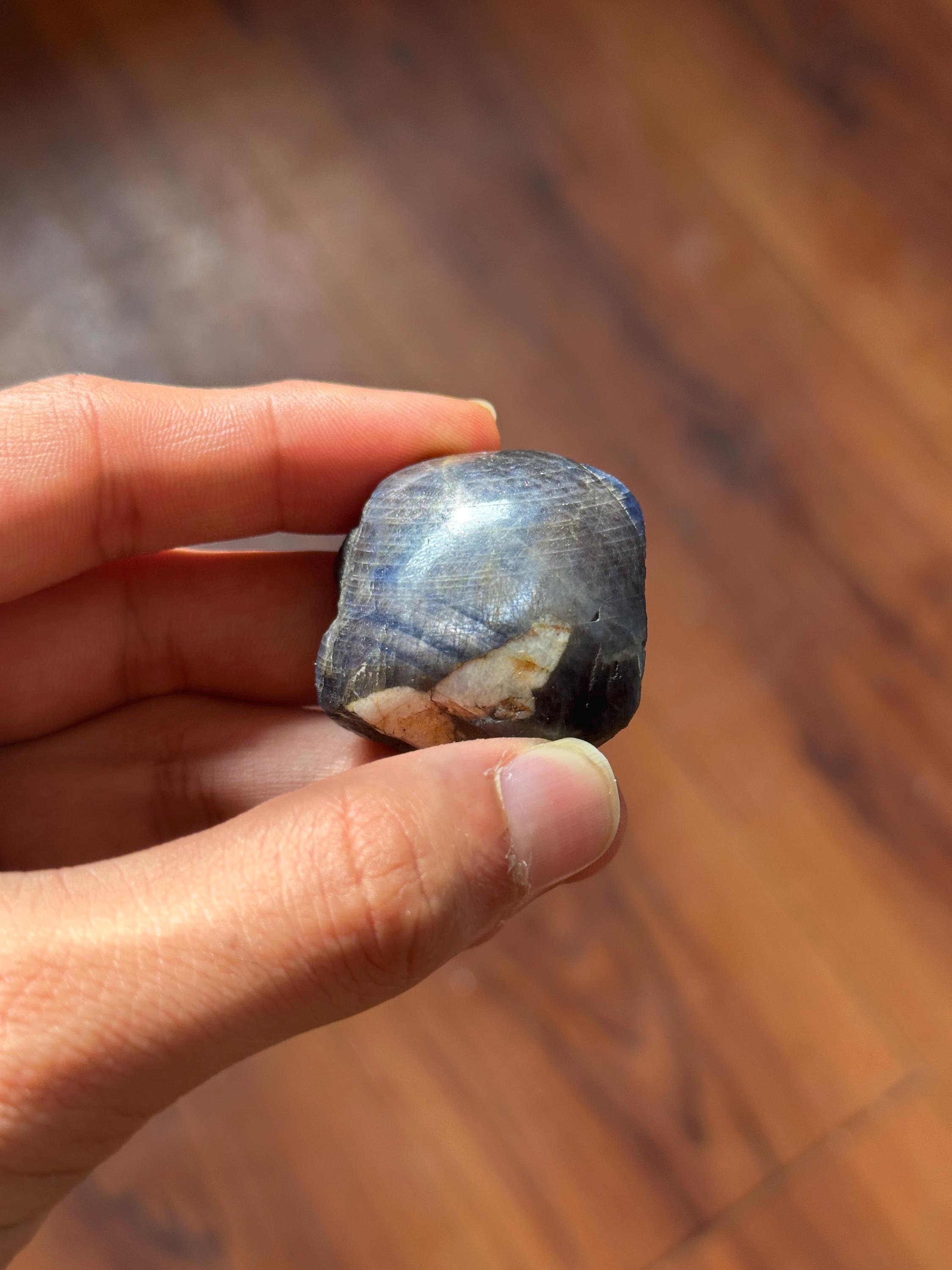 Raw Star Sapphire Slab (46g): South India Corundum Crystal