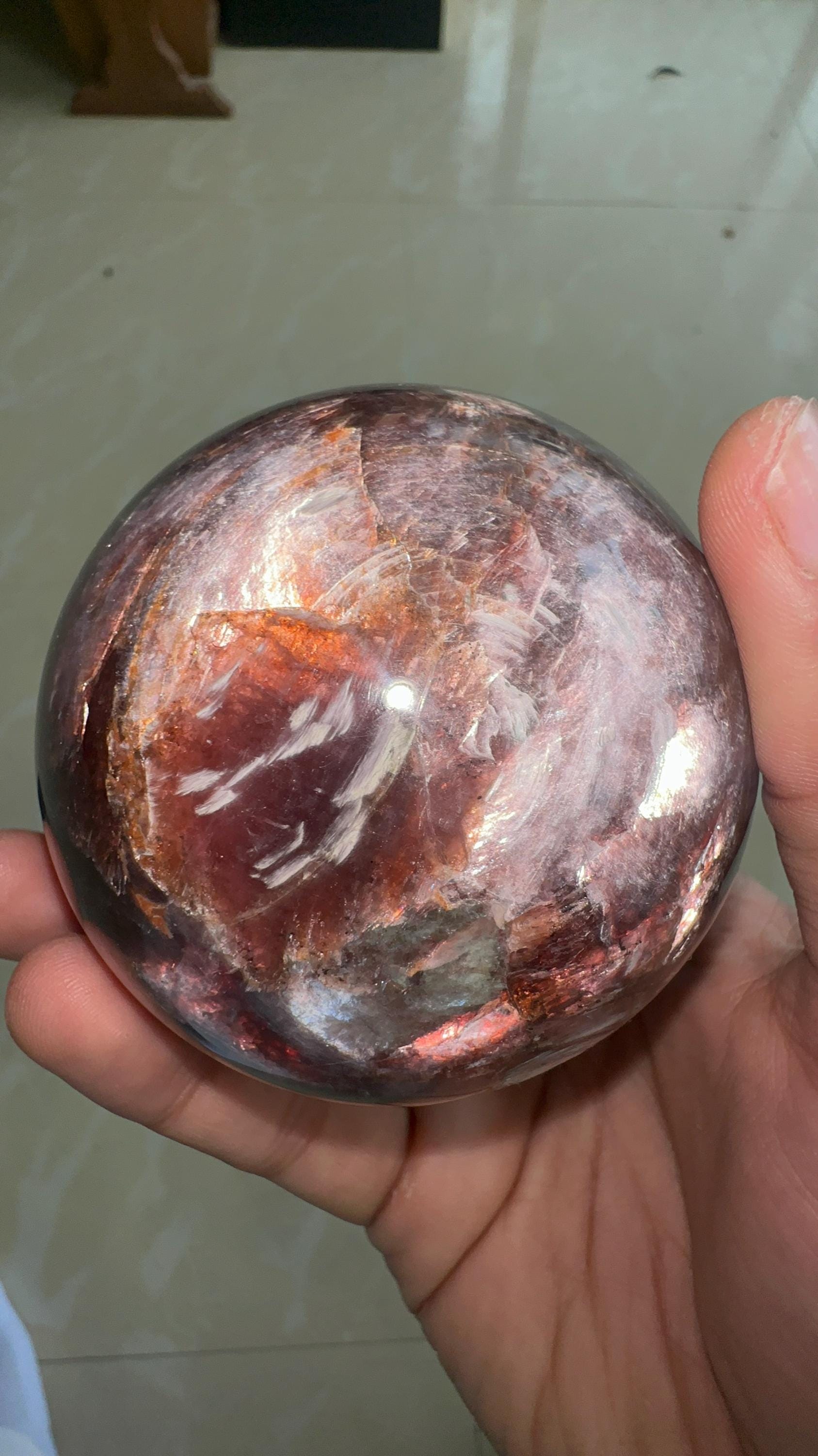 Lepidolite Sphere