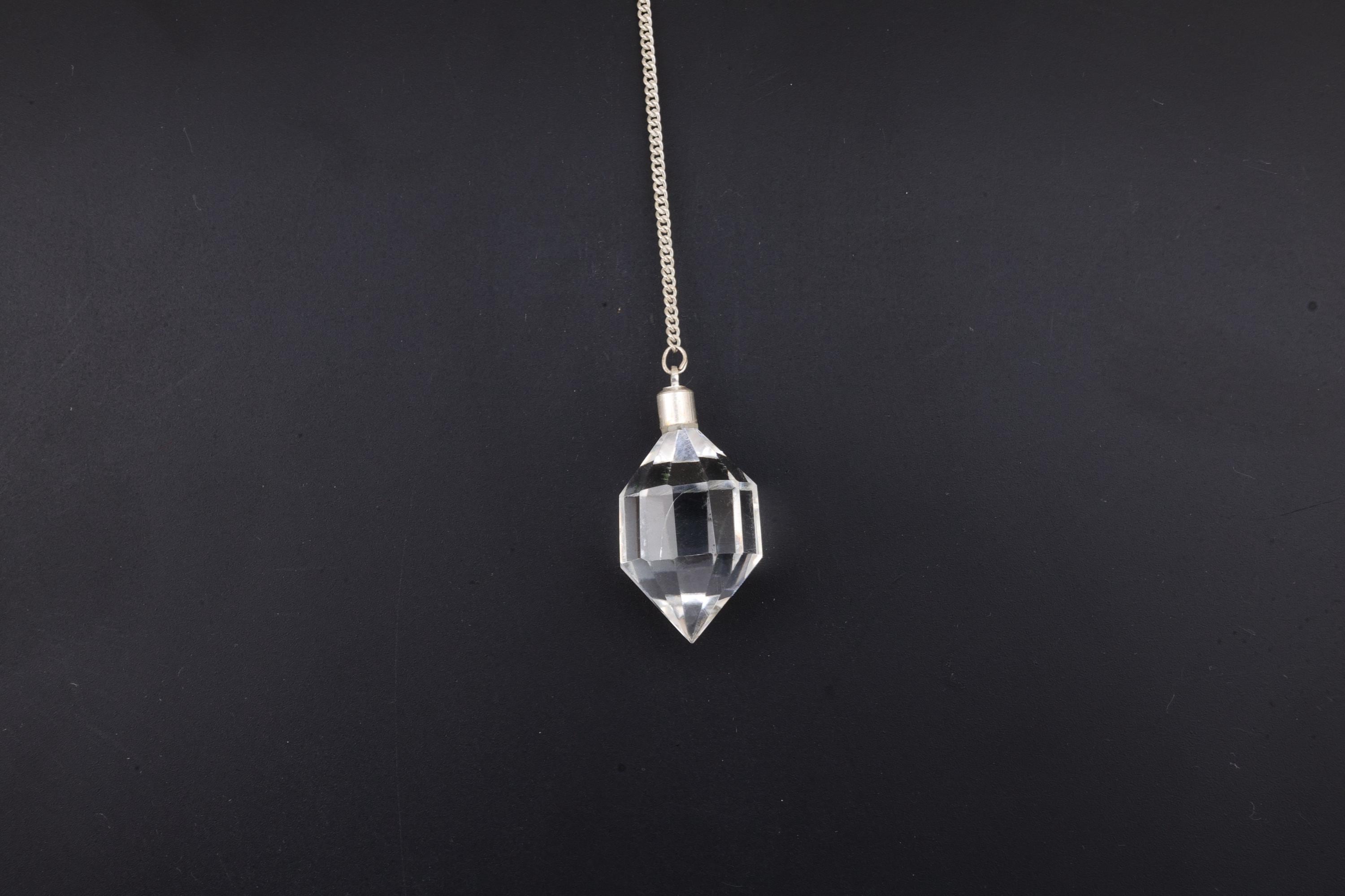 Clear Quartz Double Terminated Pendulum Pendant