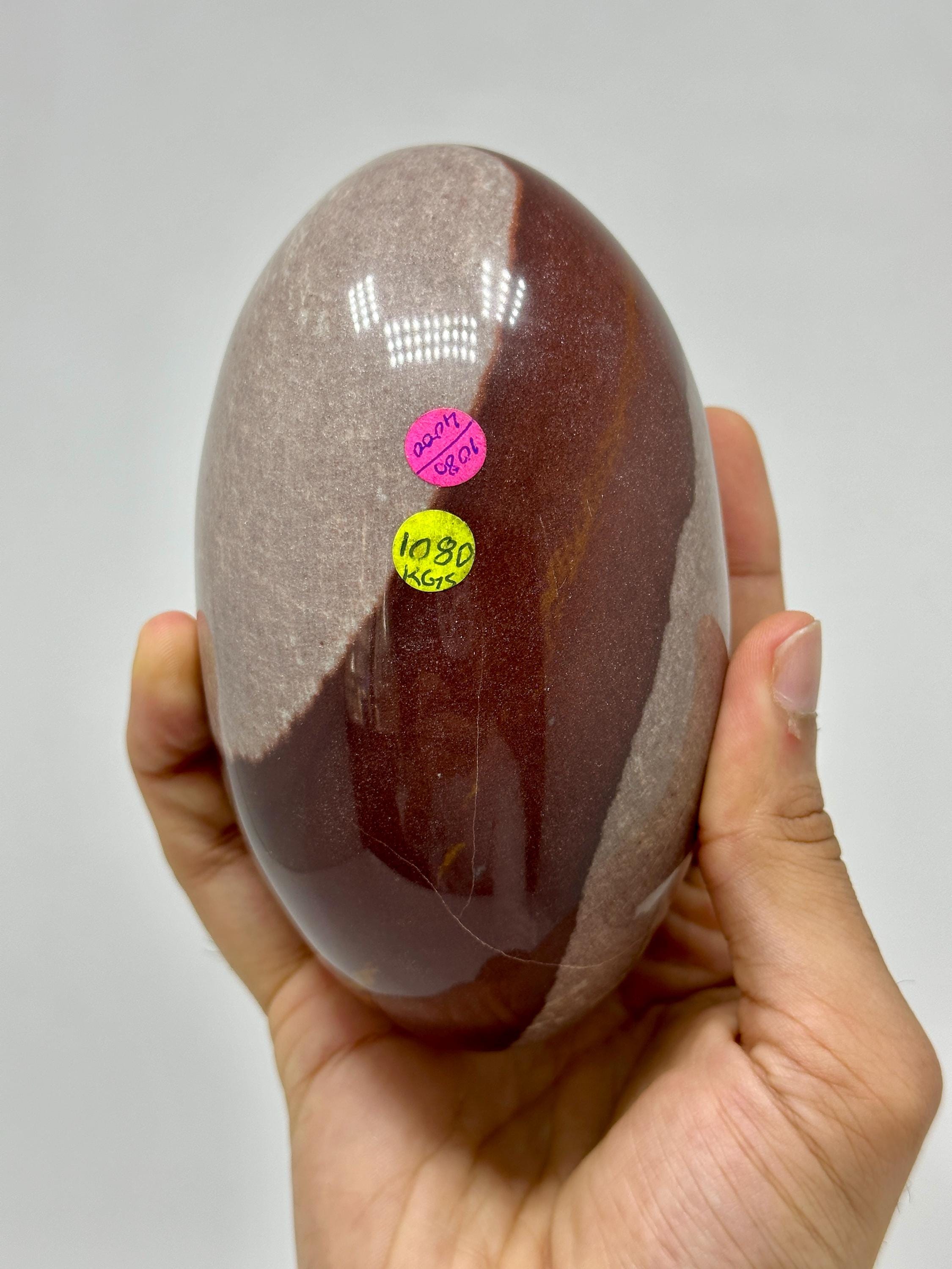 Polished Narmada Jasper Shivalingam #1