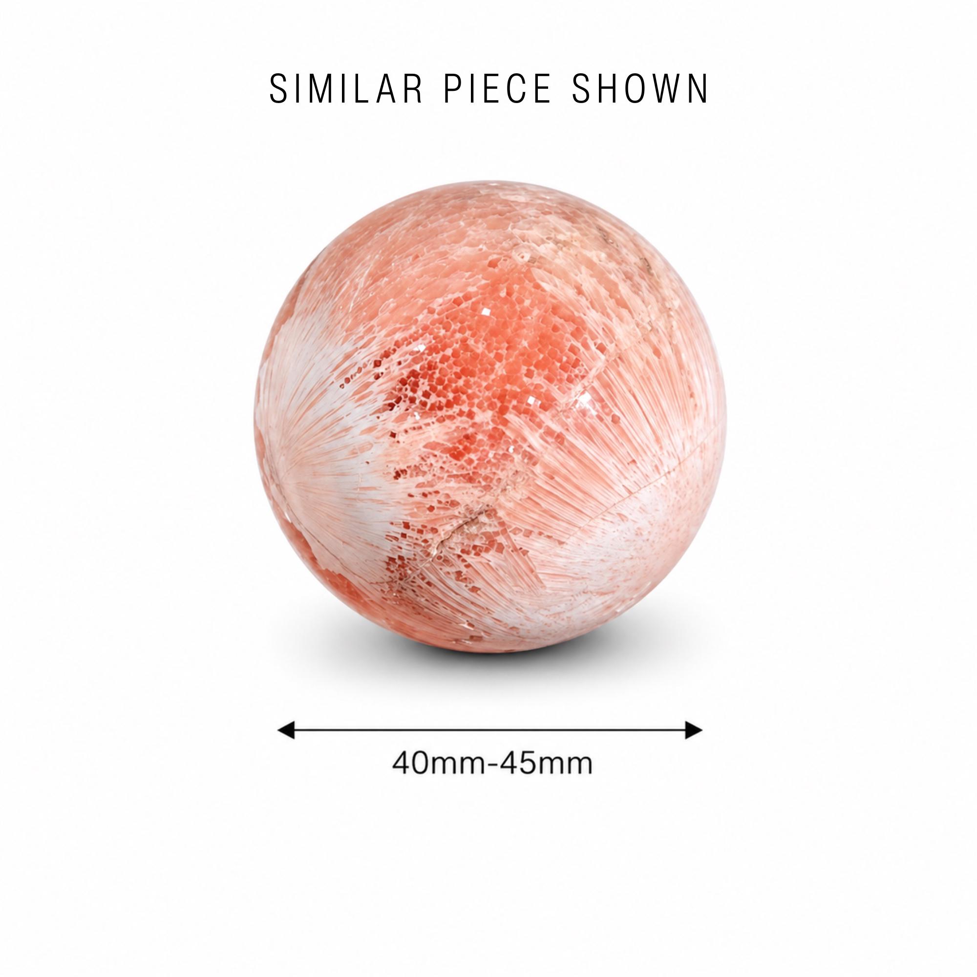 Pink Scolecite Sphere