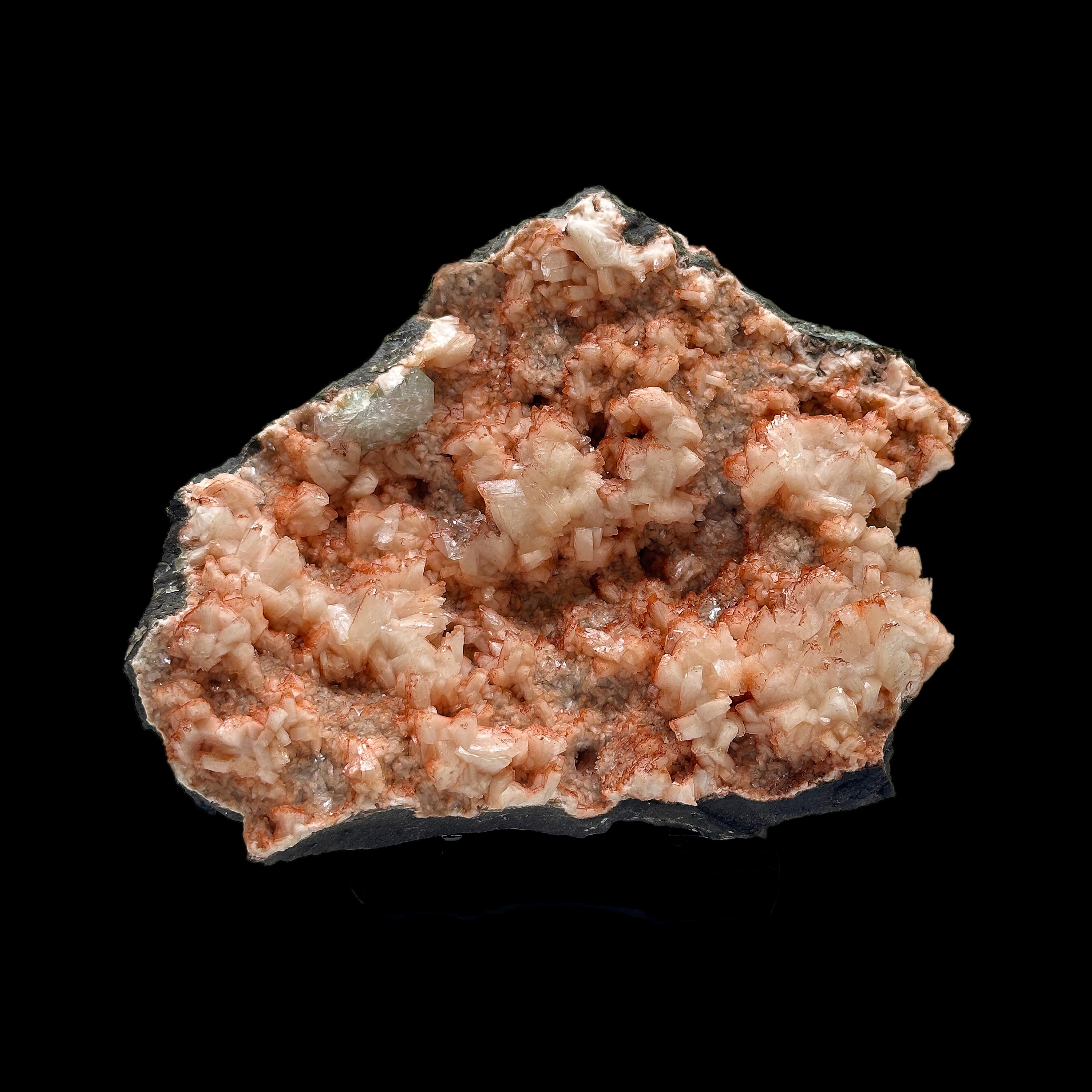 Indian Red Heulandite on Stilbite Matrix, 100g, 3x2.5x2in, Raw Red Mineral, Collector’s Gem