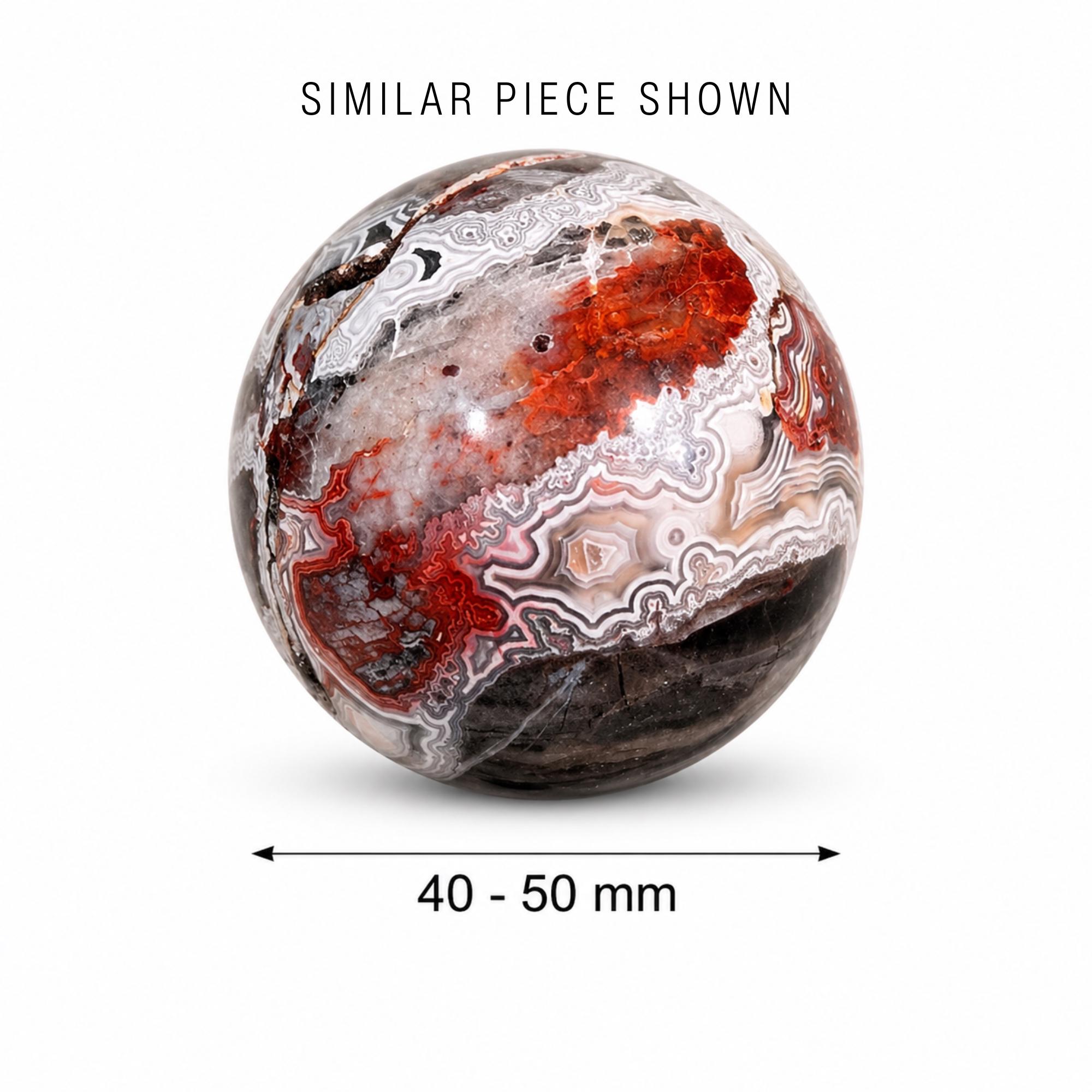 Crazy Lace Agate (Sangria Lace) Sphere