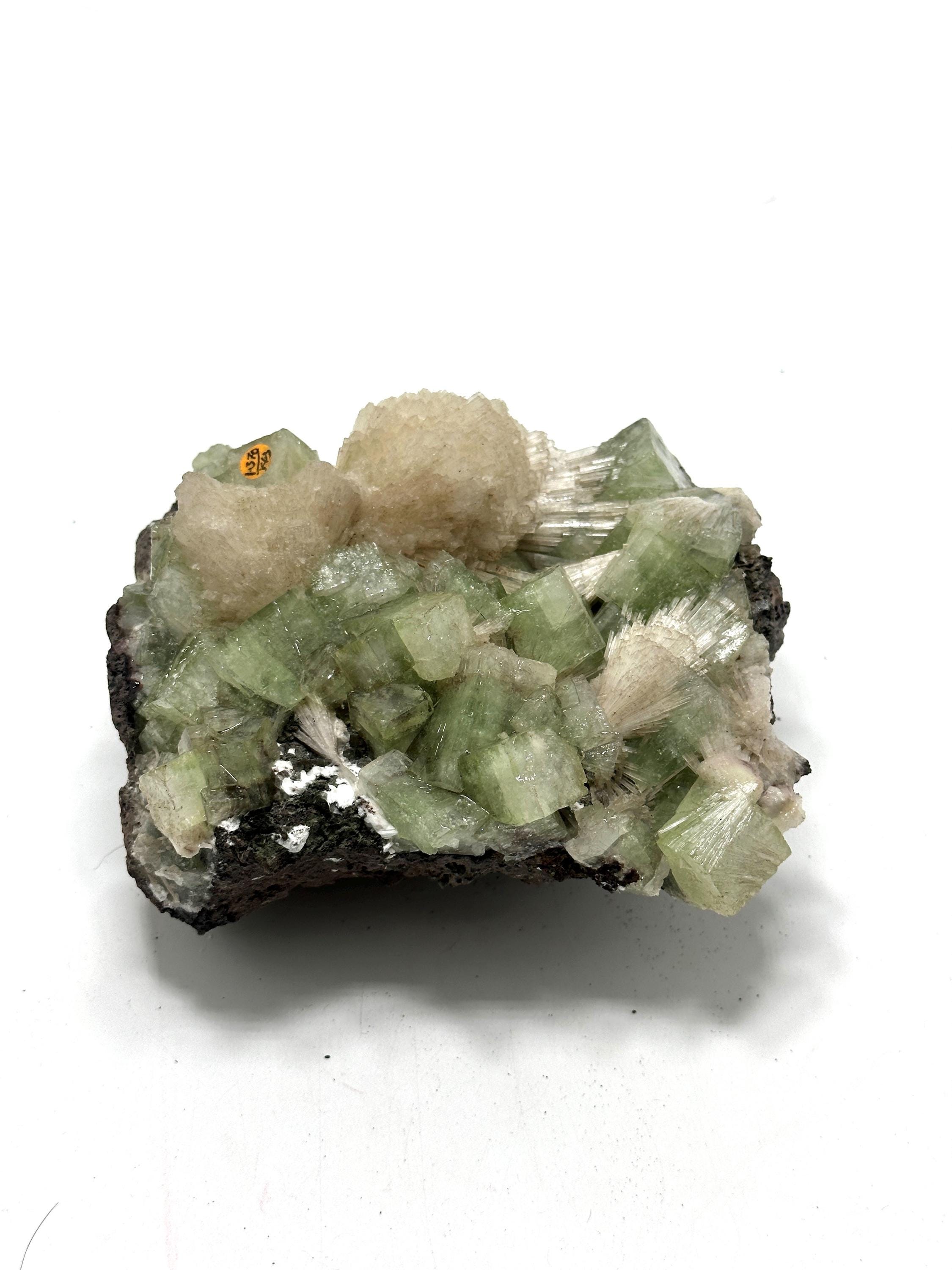 Green Apophyllite with Stilbite #1