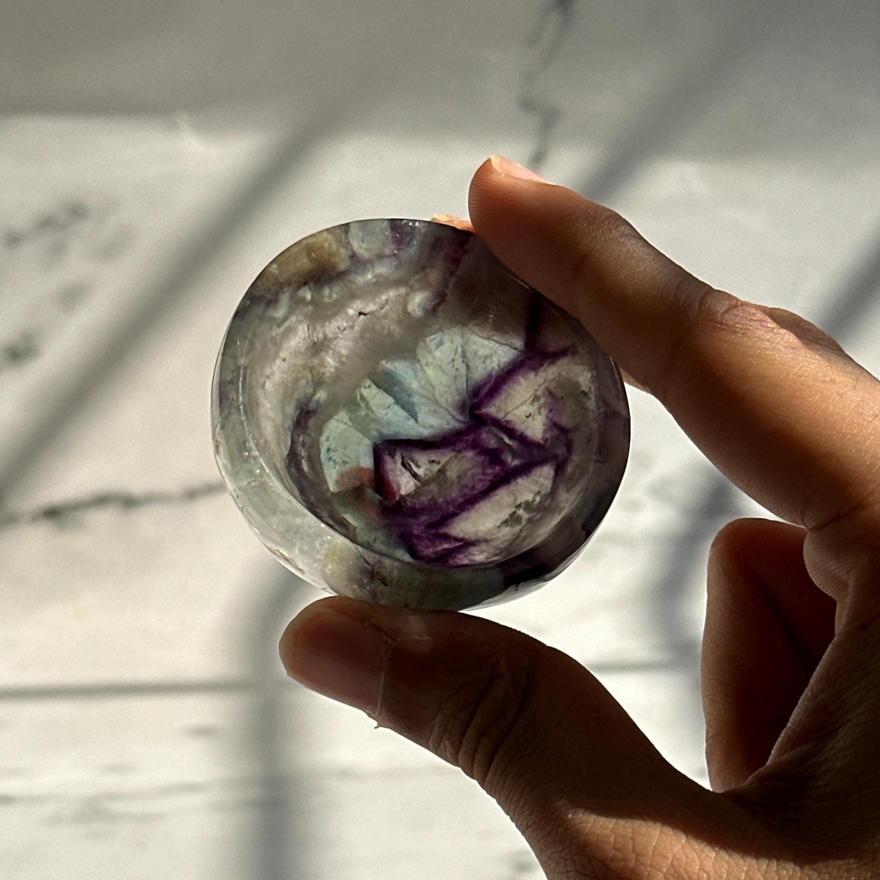 Multi Fluorite Crystal Bowl