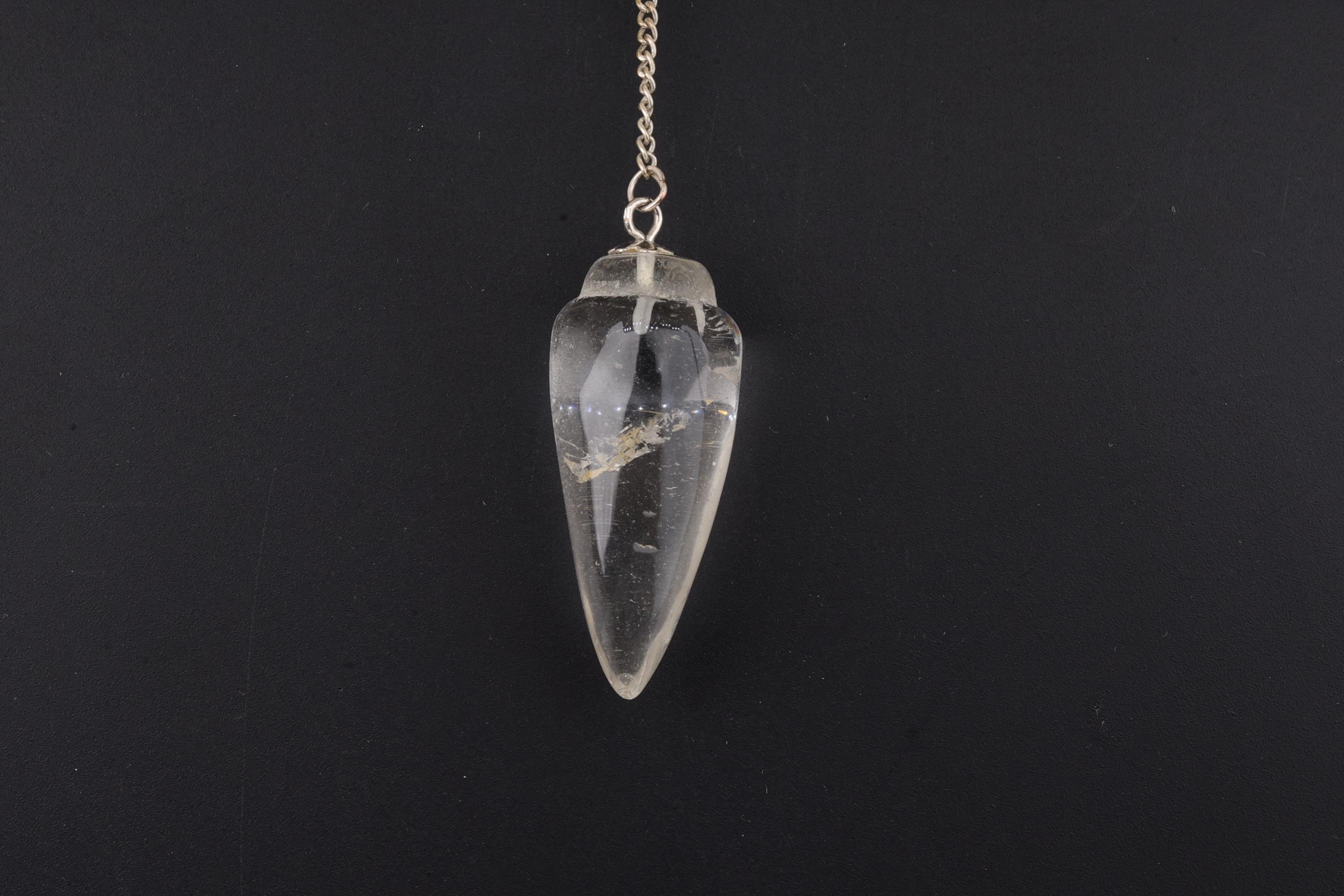 Clear Quartz Smooth Cone Pendulum
