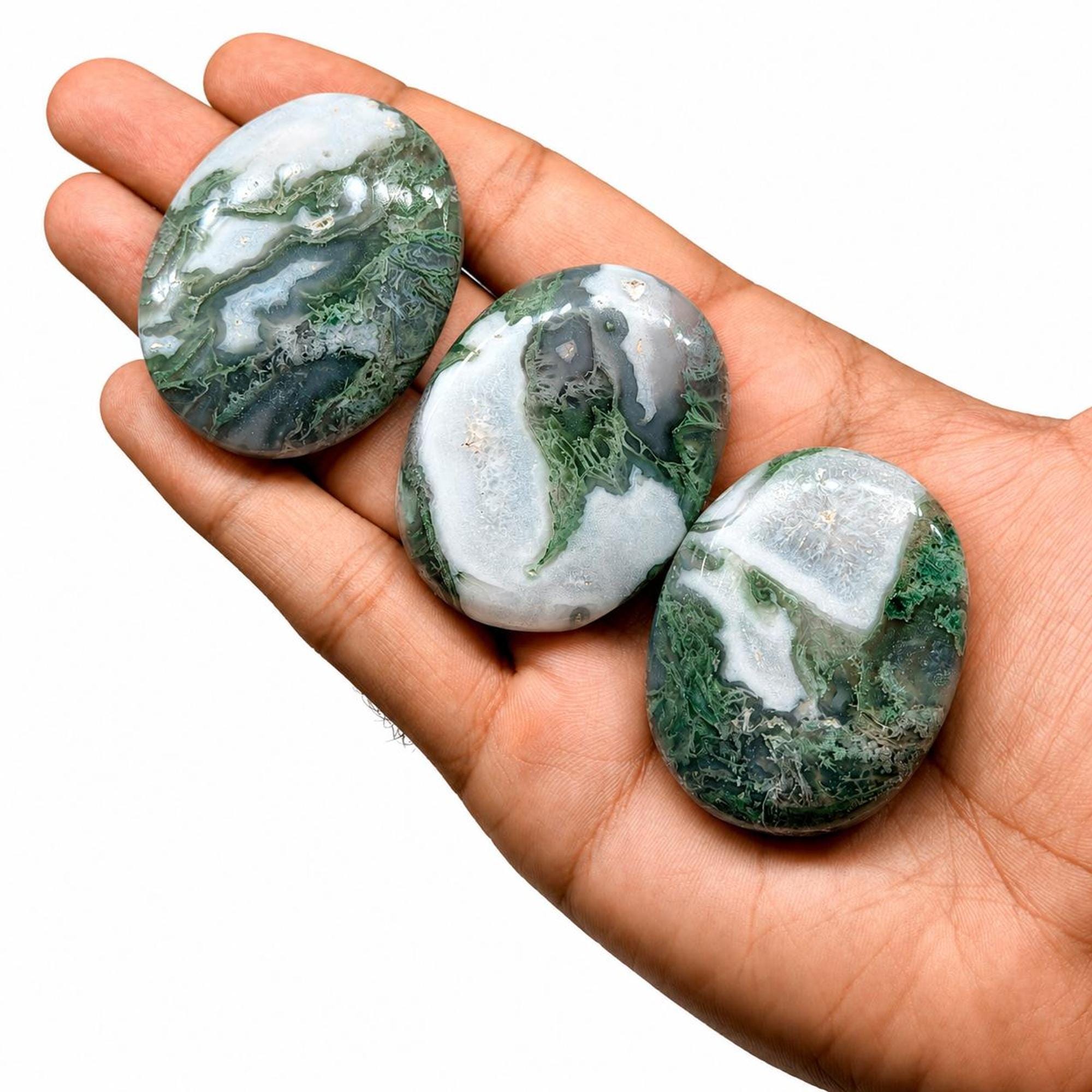 Moss Agate Palmstone