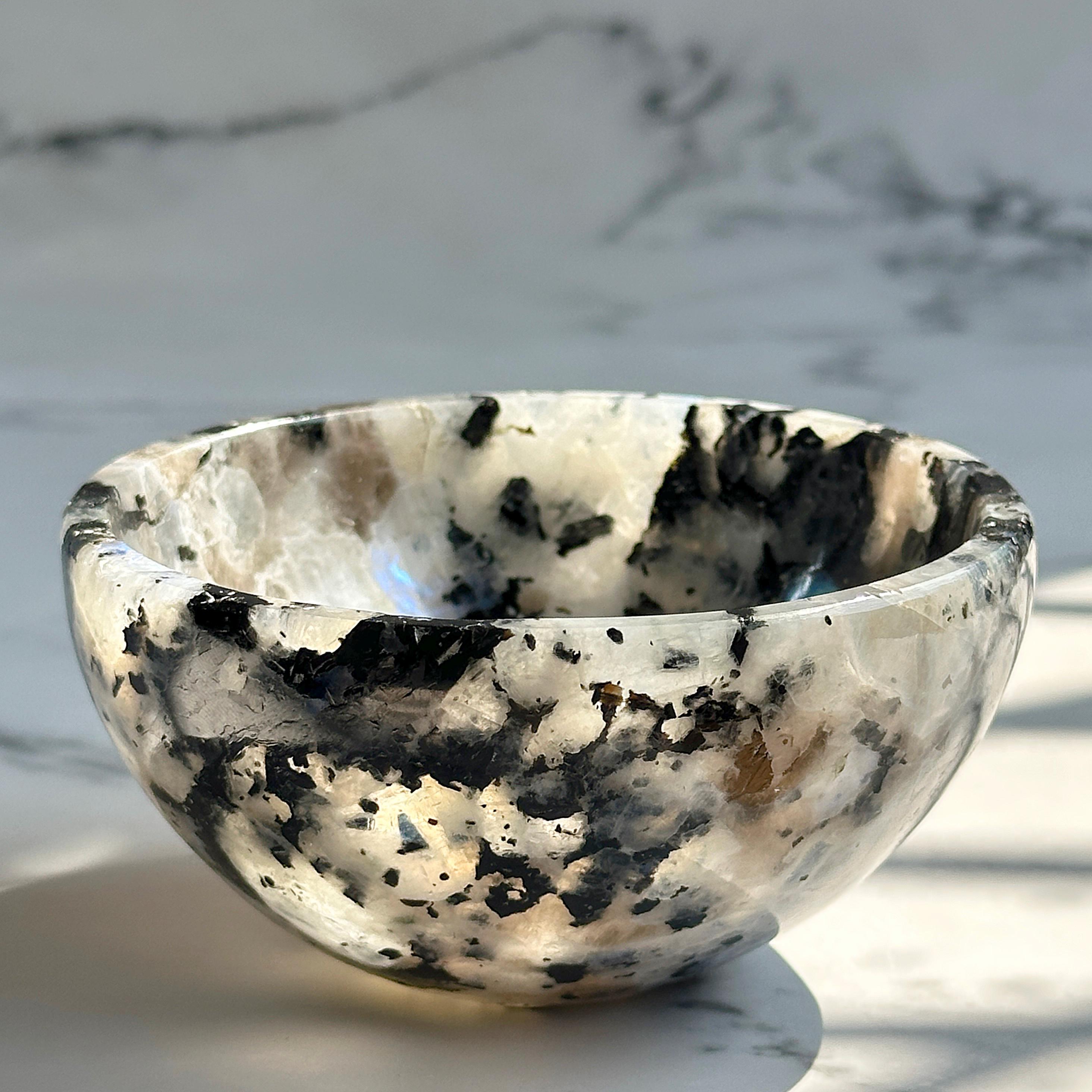 Rainbow Moonstone Stone Bowl #1