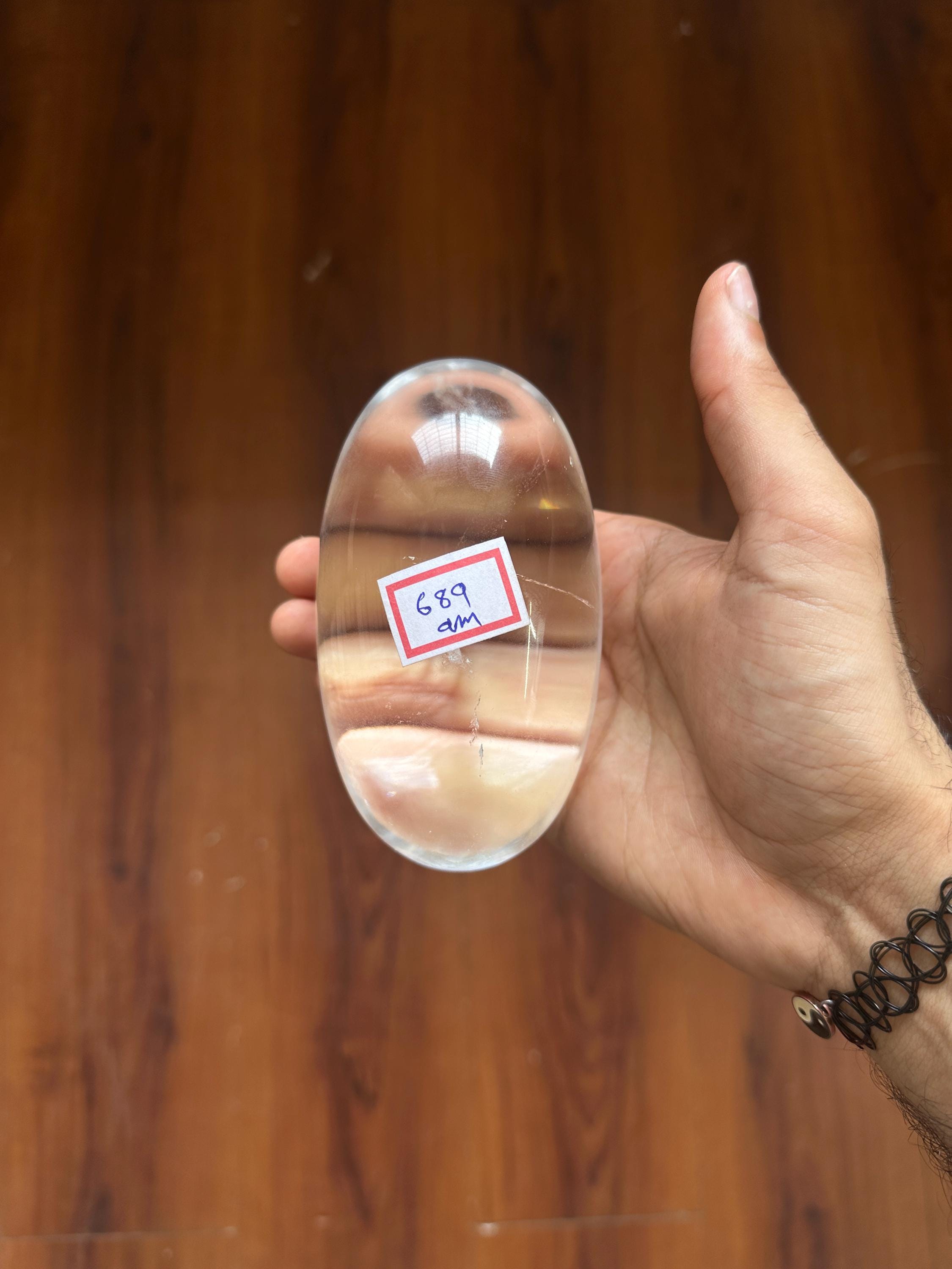 Clear Himalayan Quartz Shivalingam: Hand-Carved Healing Crystal, Nepal