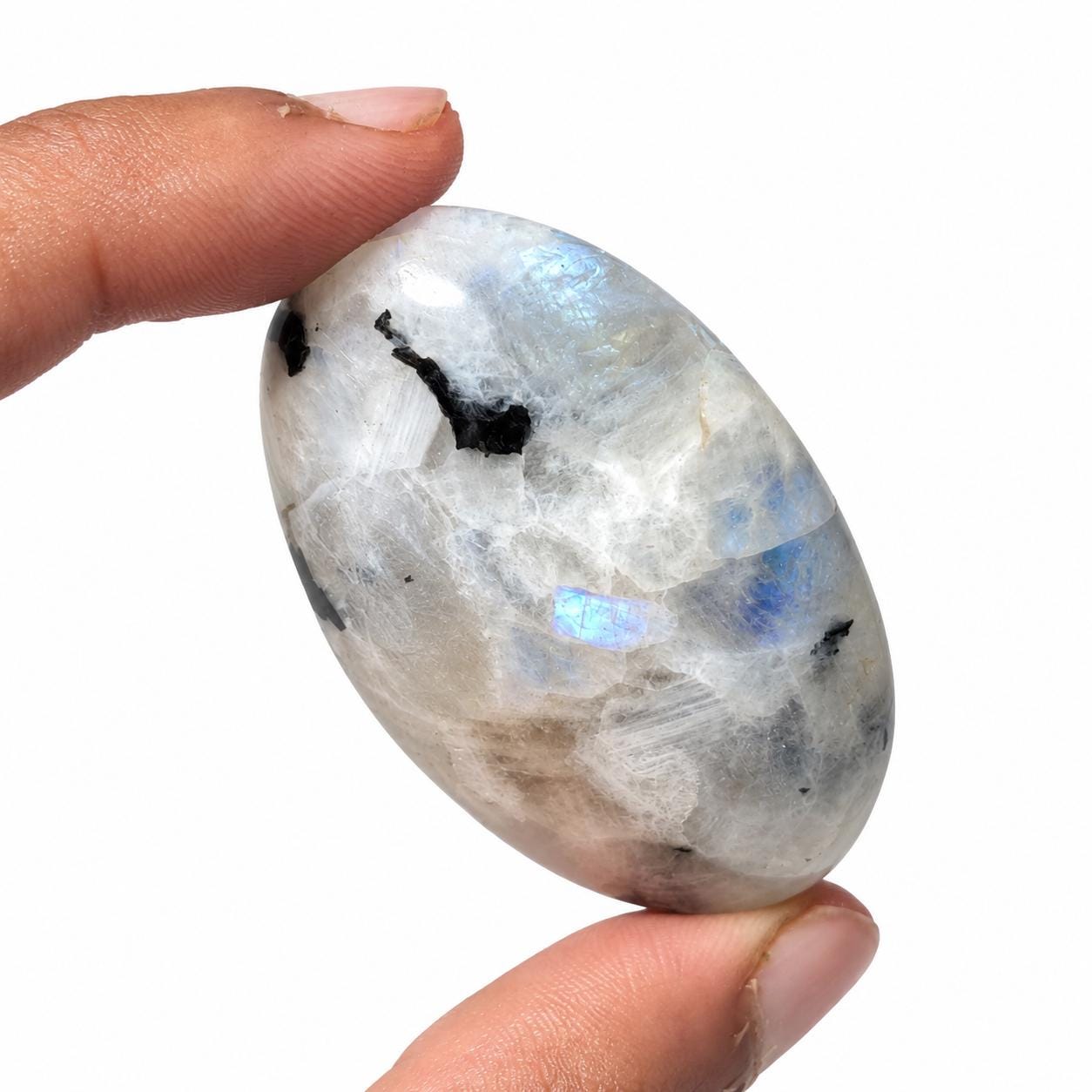 Rainbow Moonstone Palmstone #5