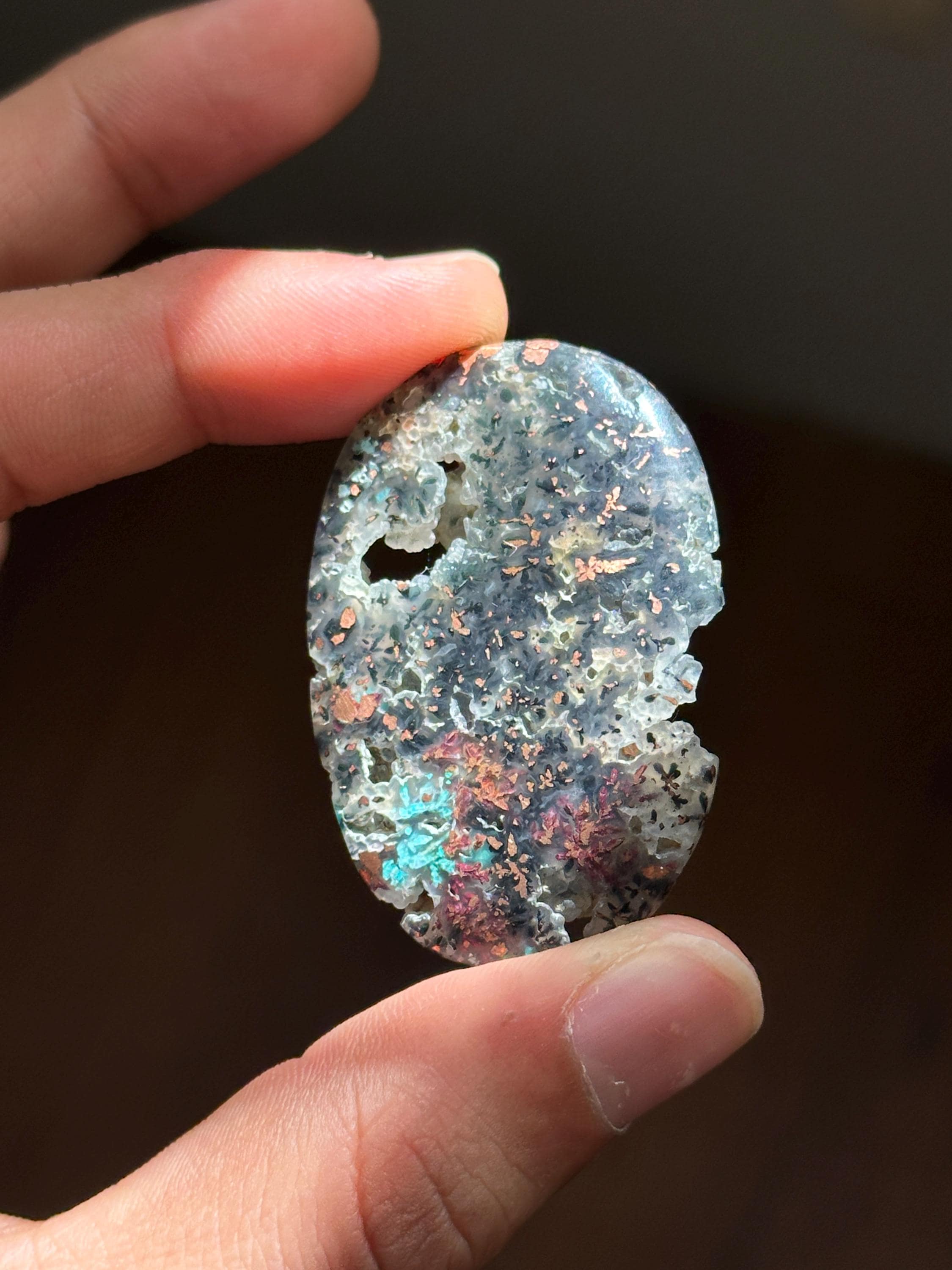 Garut Copper Chrysocolla Cabochon 17g