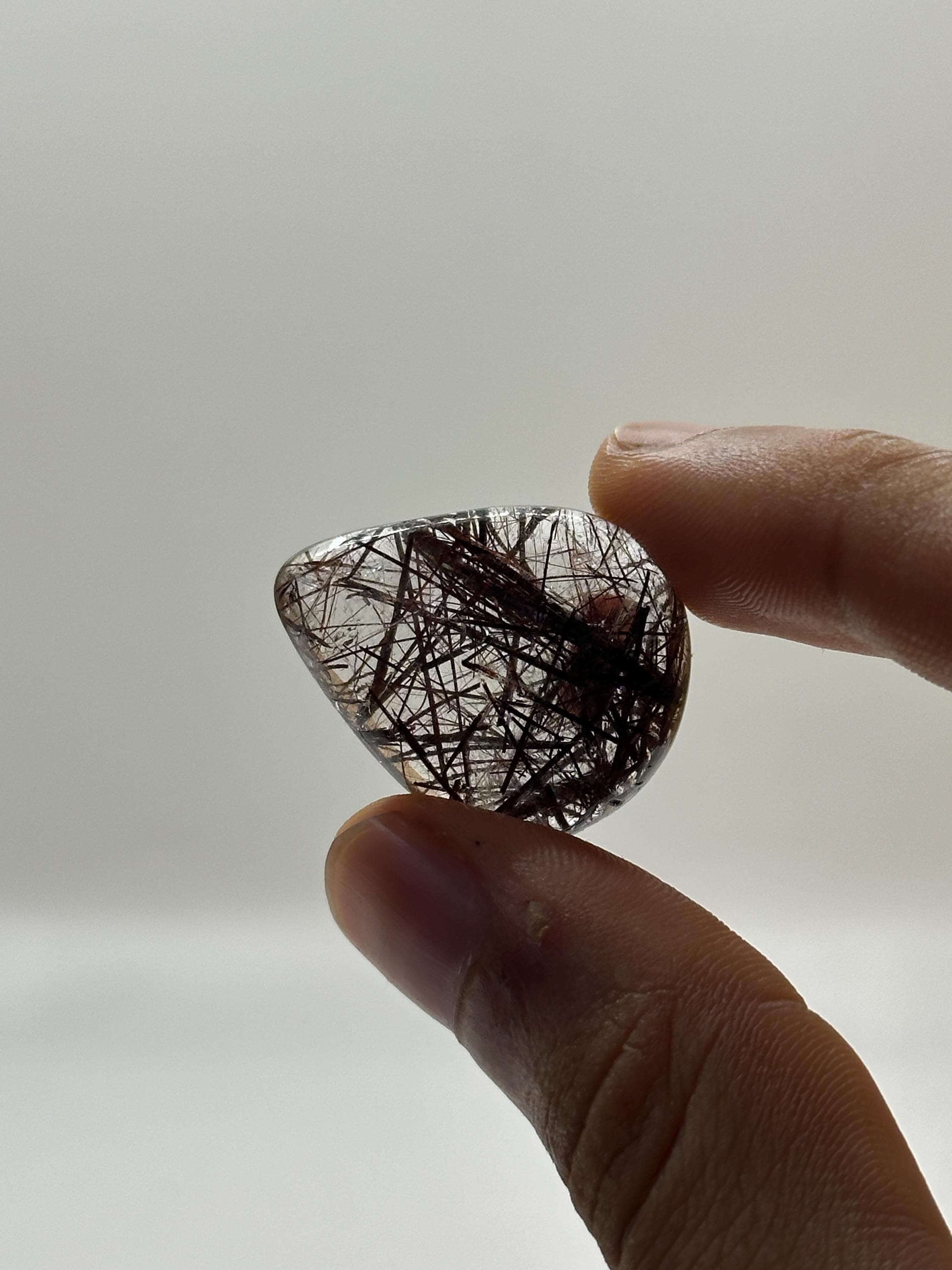 Red Rutile Quartz Cabochon