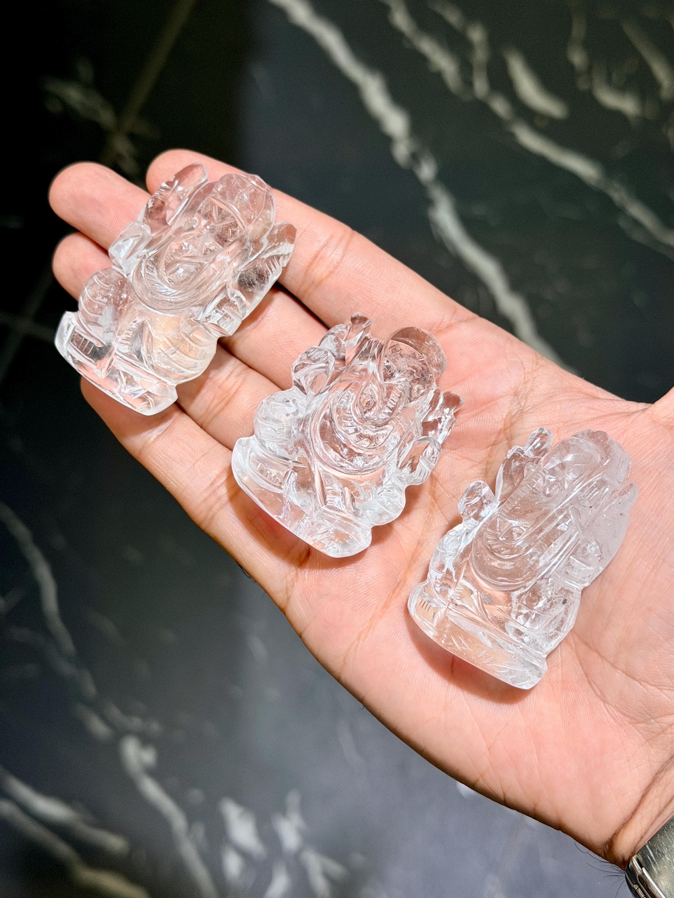 Clear Quartz Ganesha