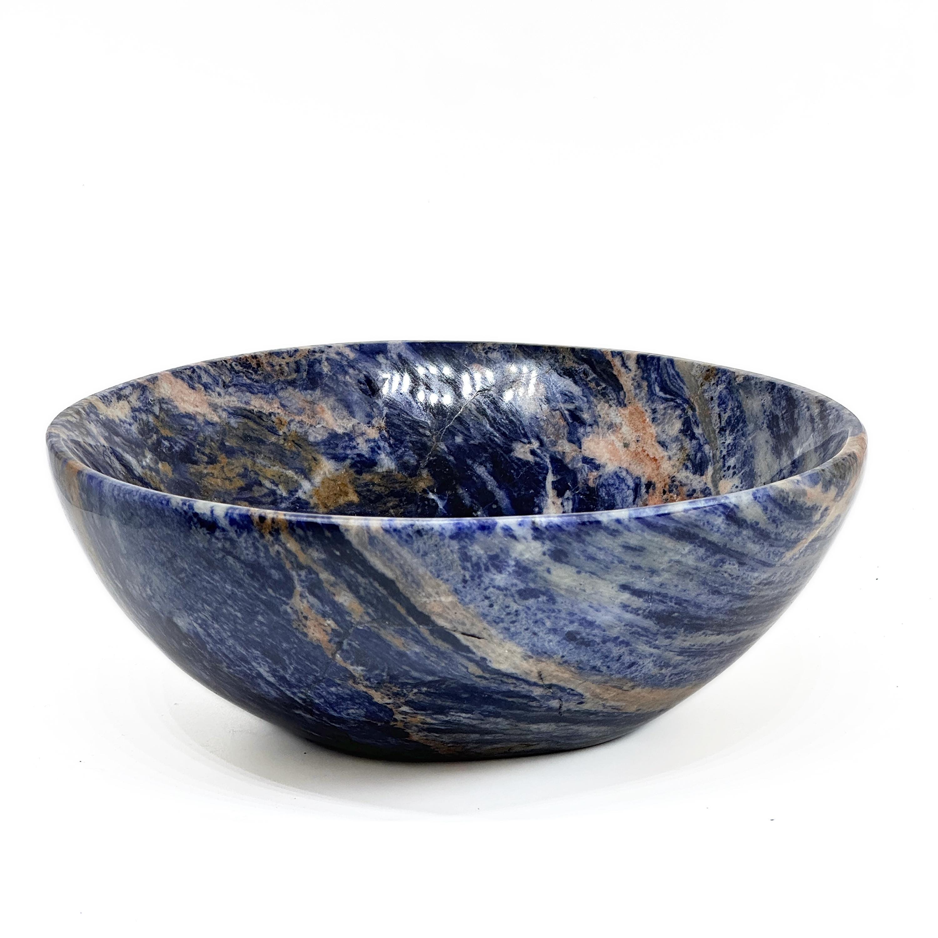 Hand-Carved Sunset Sodalite Centerpiece (10")