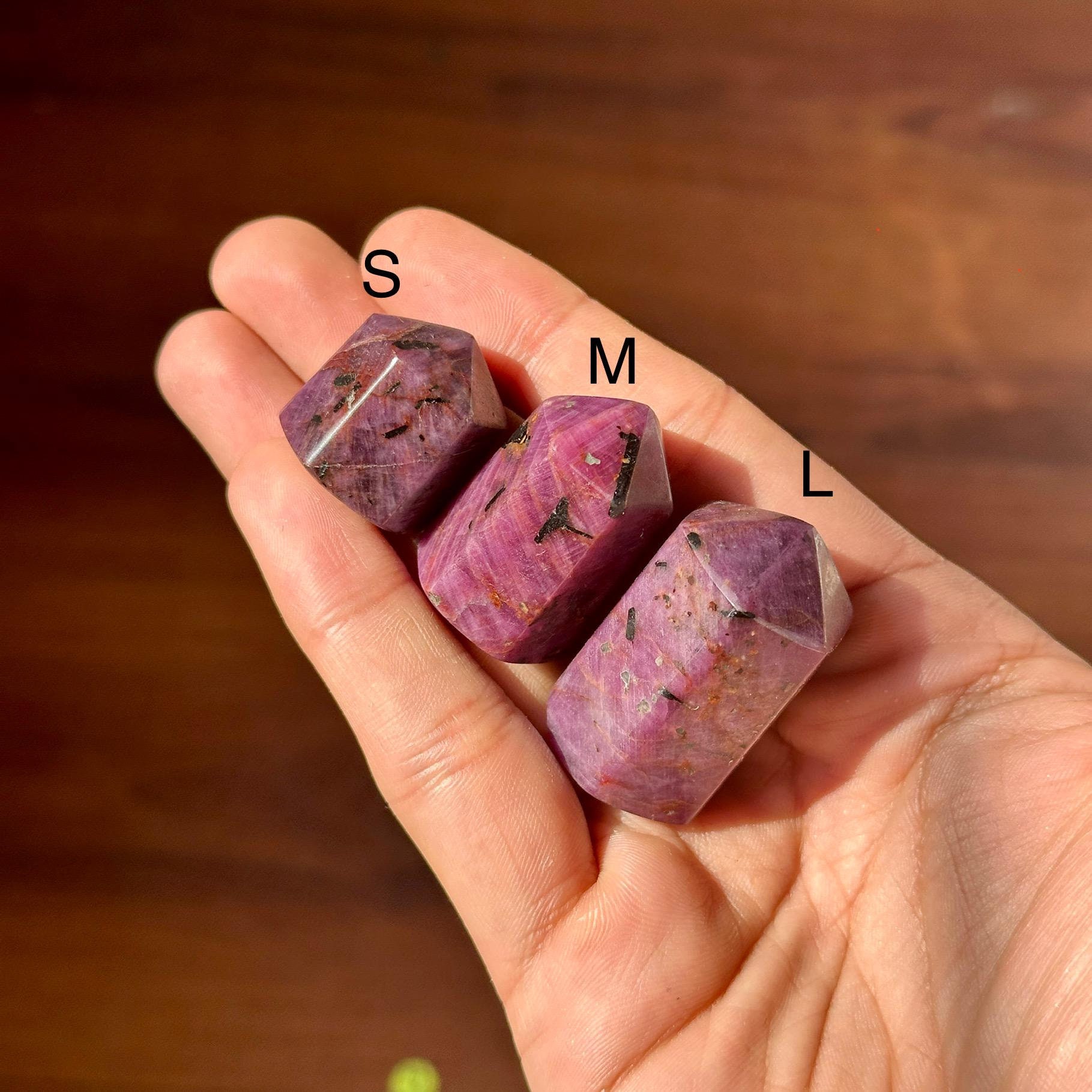 Polished Ruby Tower Point: Natural Madkiri Ruby Crystal, India