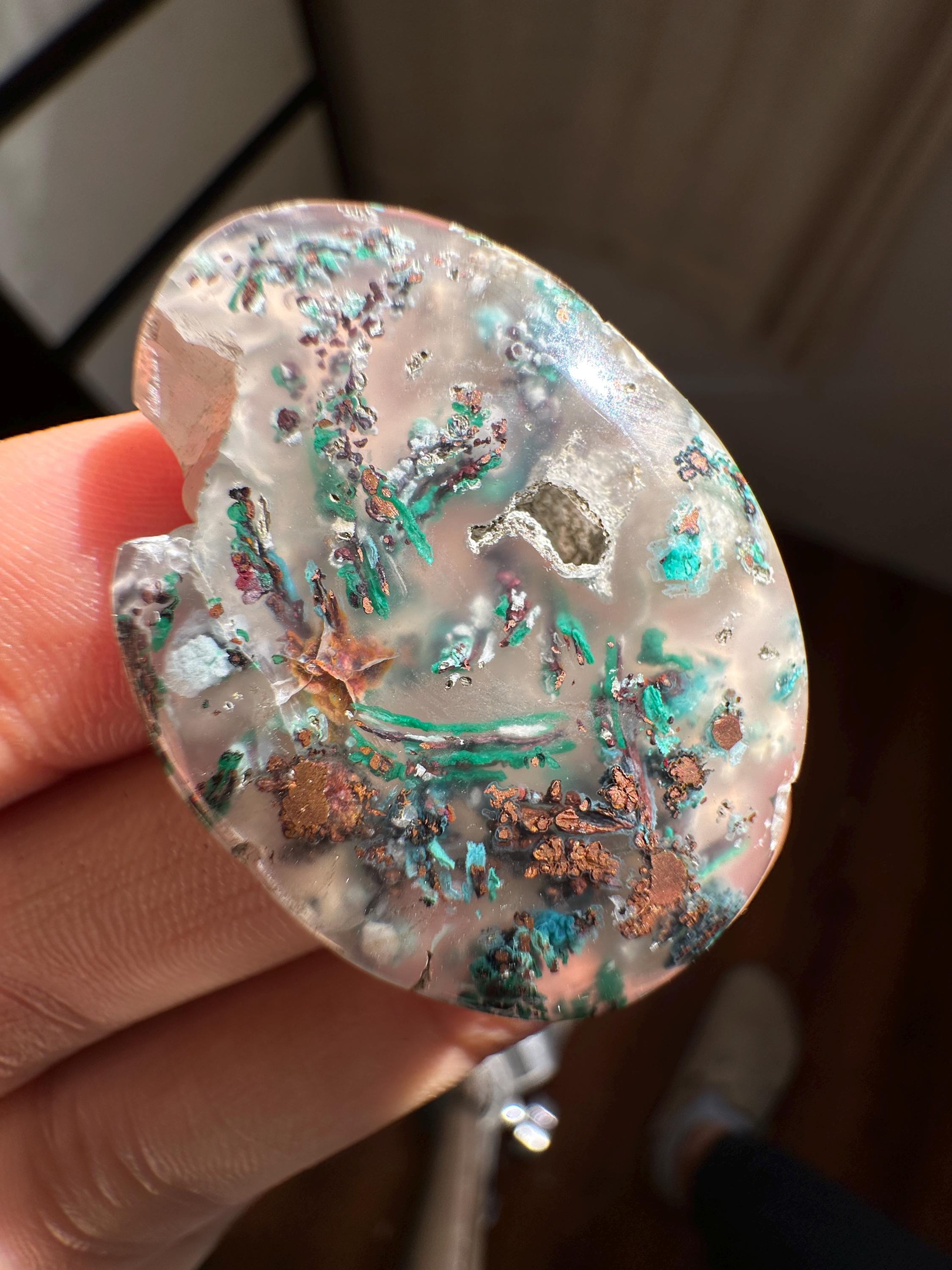 Garut Copper Chrysocolla Cabochon 10g