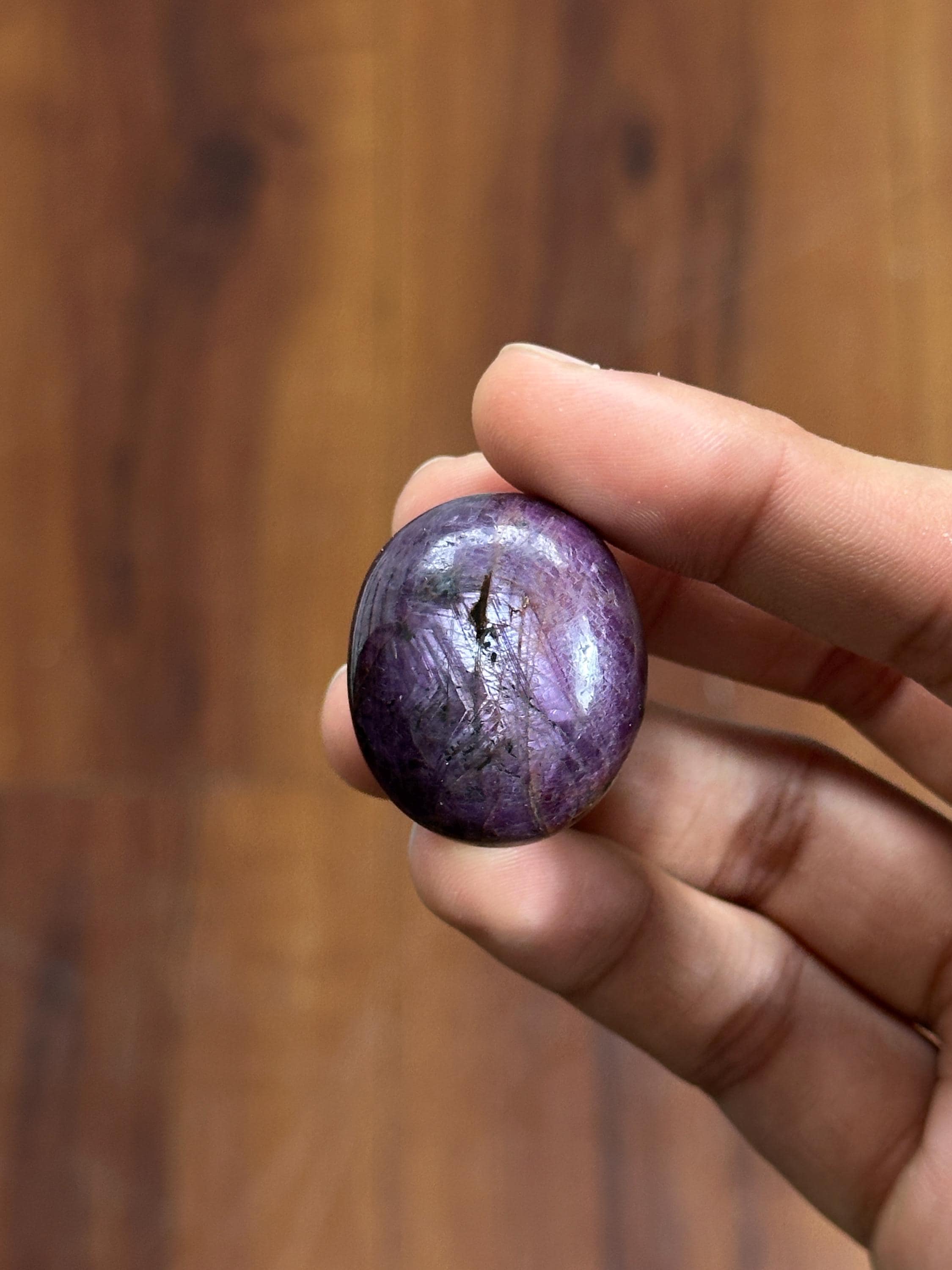 Polished Star Ruby Cabochon #2