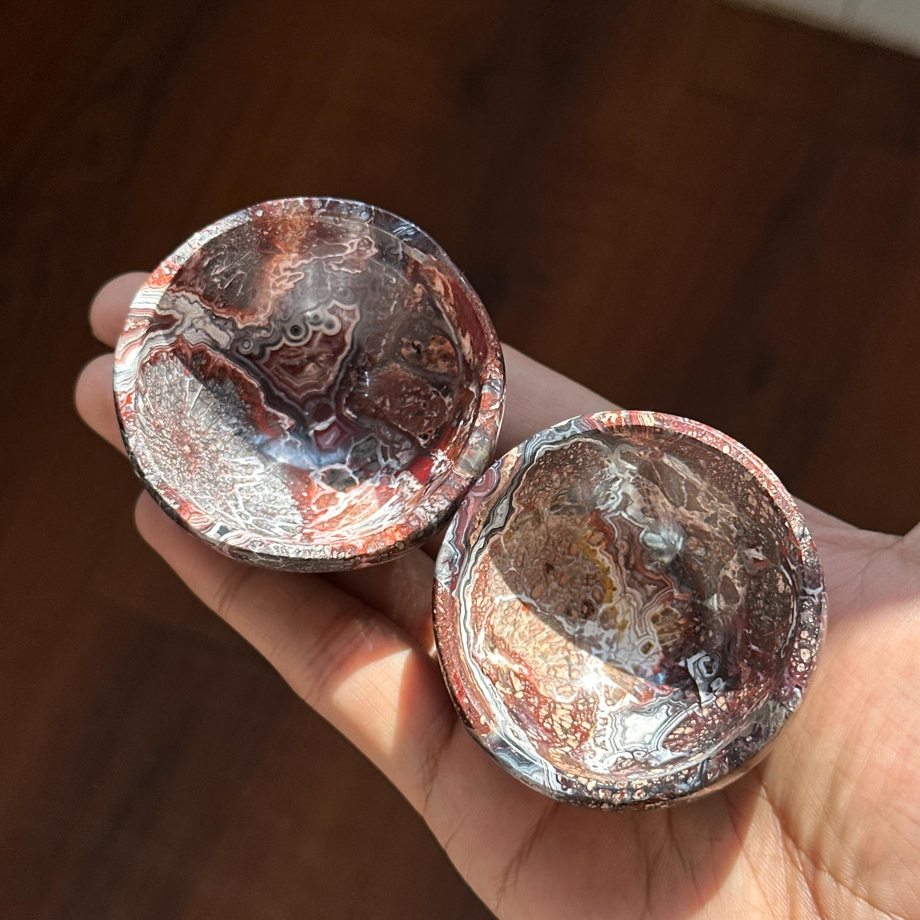 Crazy Lace Agate Trinket Dish