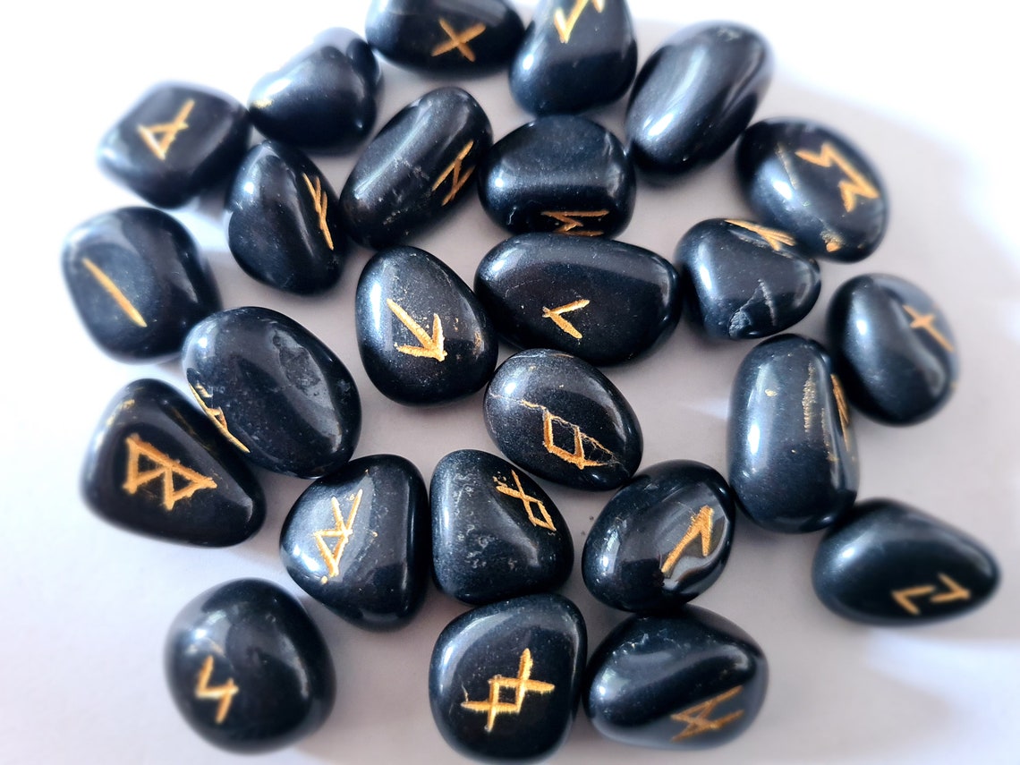 Crystal Rune Sets Crystal Gemstone Runes Reiki Healing Etsy