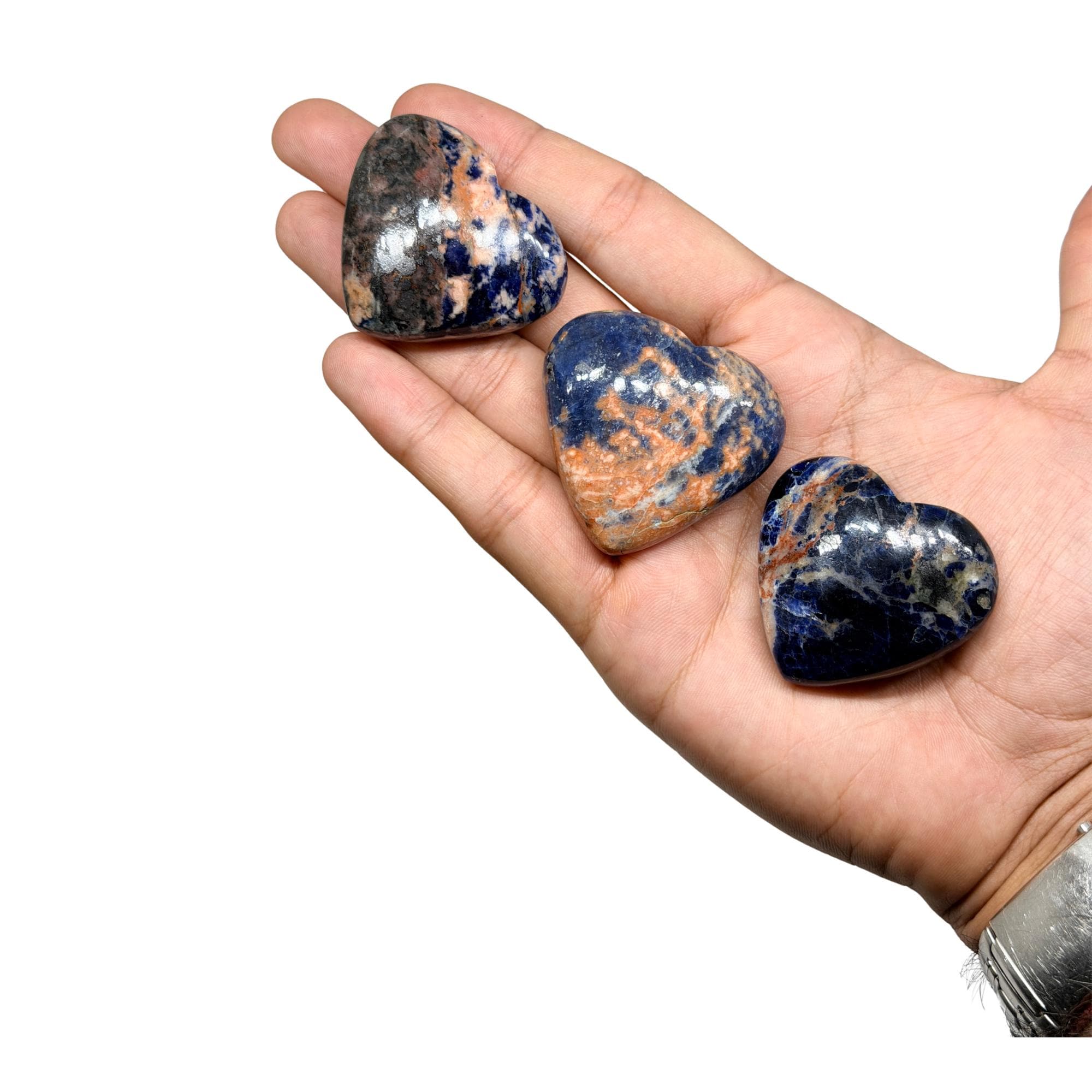 Sunset Sodalite Heart