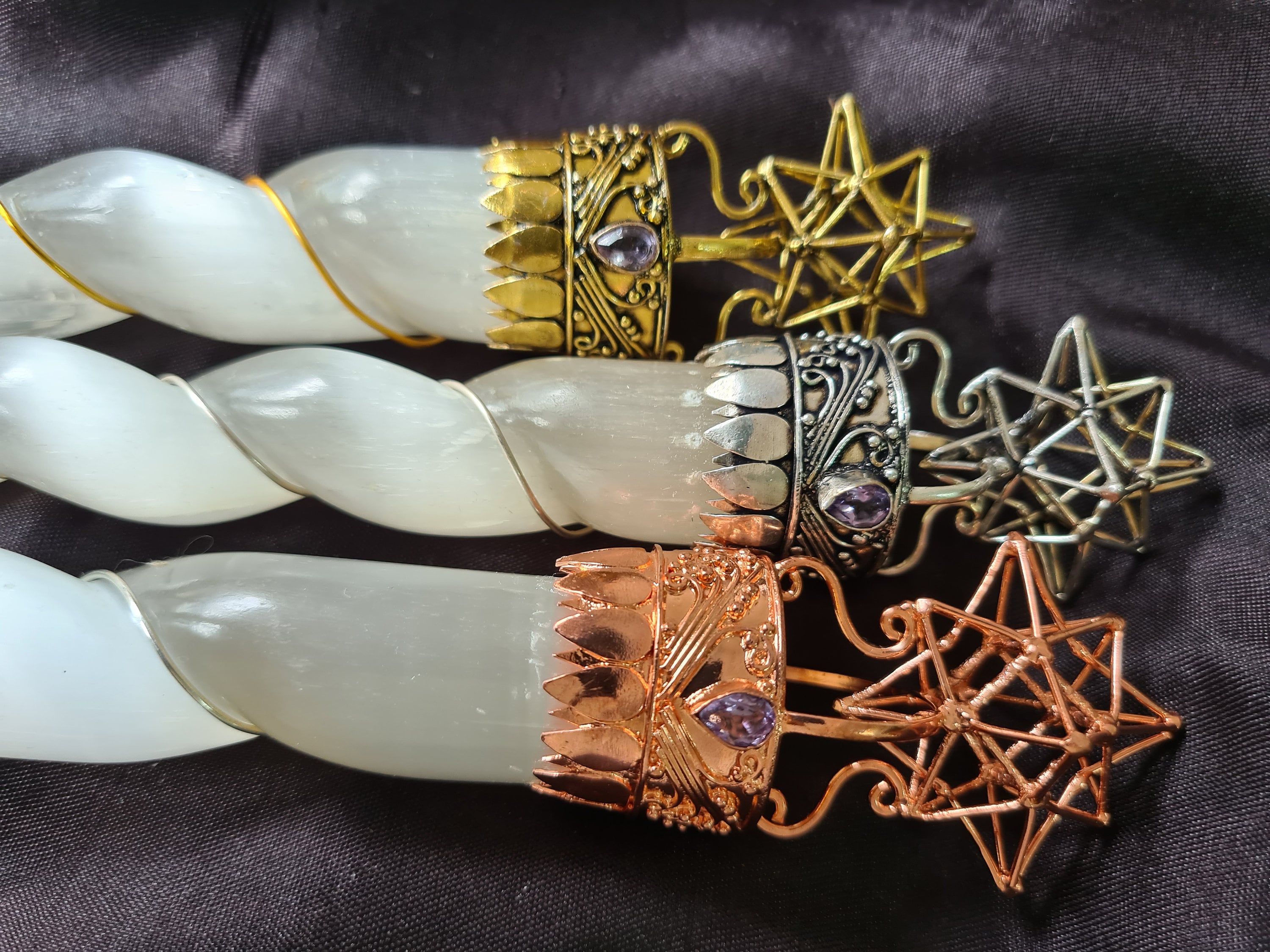 Moroccan Selenite Wand