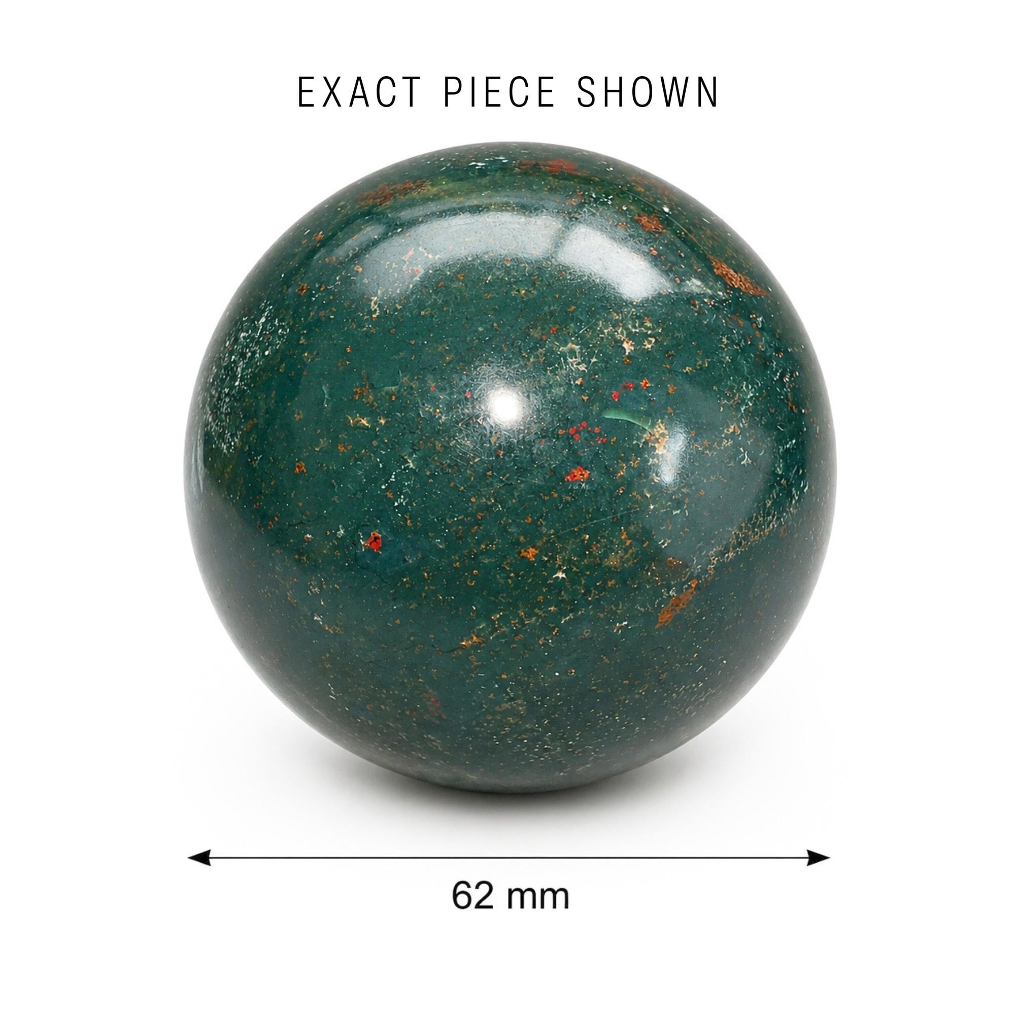 Bloodstone Fancy Jasper (Heliotrope) Sphere