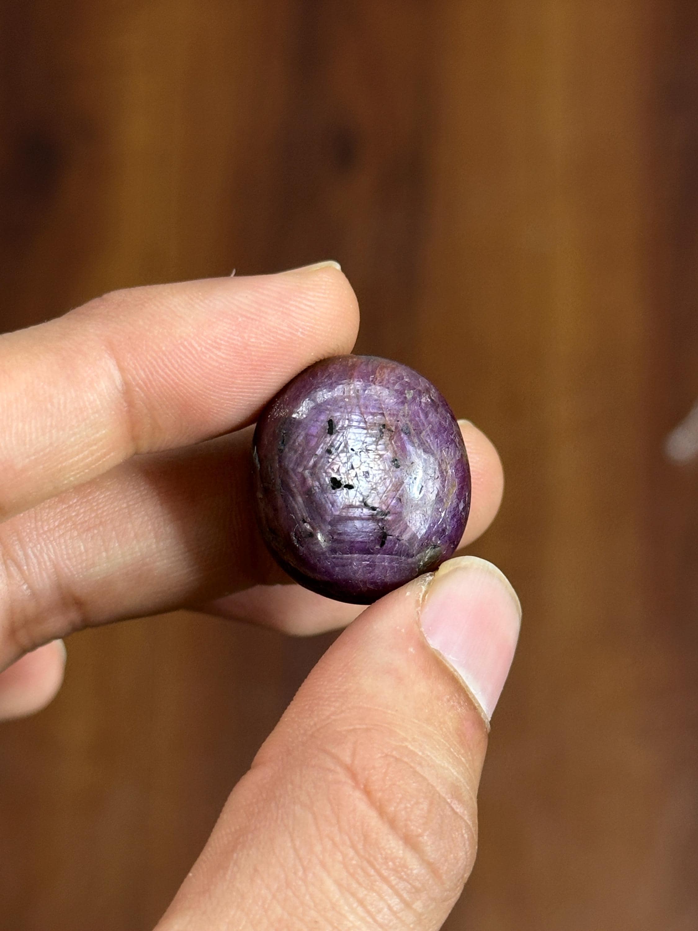 Polished Star Ruby Cabochon #1