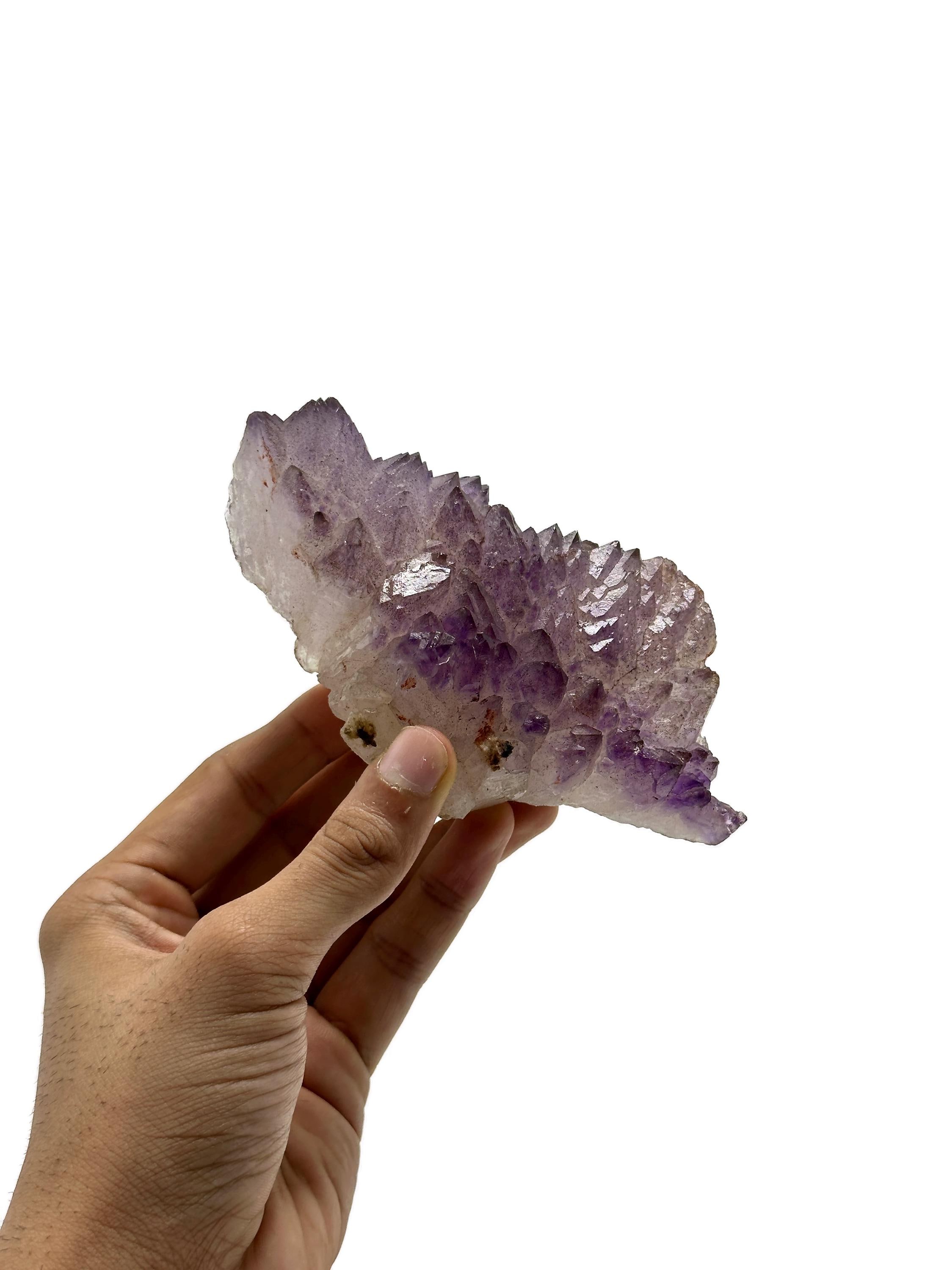 Amethyst Crystal Flower: Large Purple Quartz Cluster from Karur, India