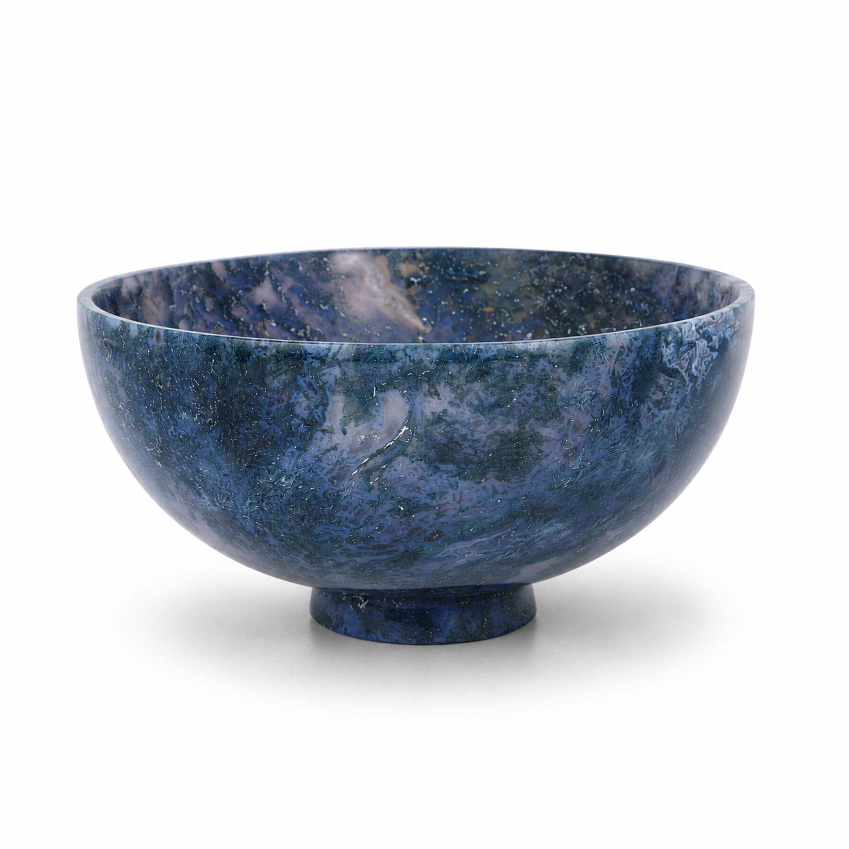 Blue Moss Agate Bowl