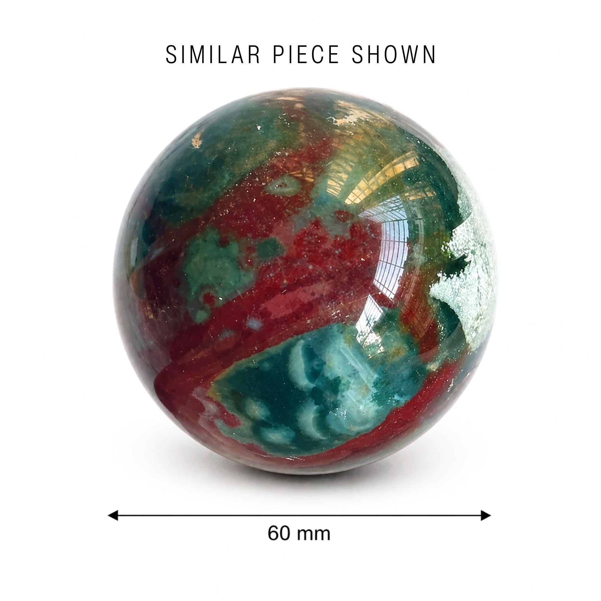 Green Jasper Sphere