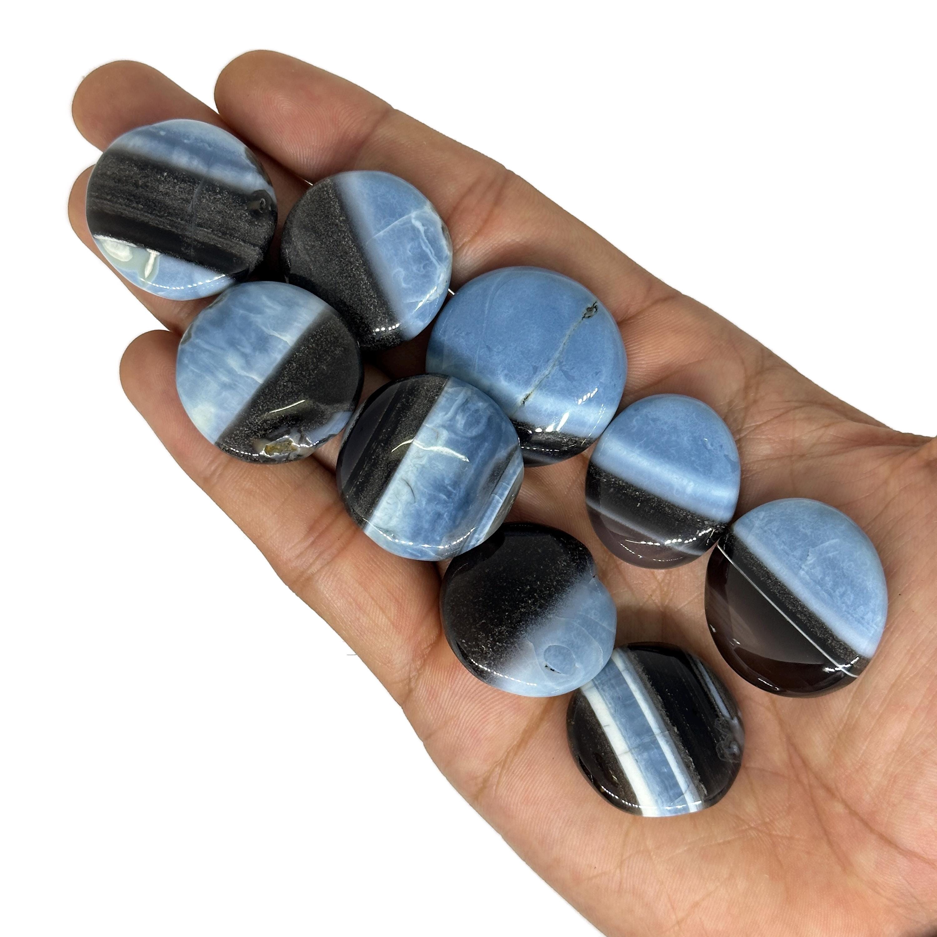 Blue Banded Opal Cabochons
