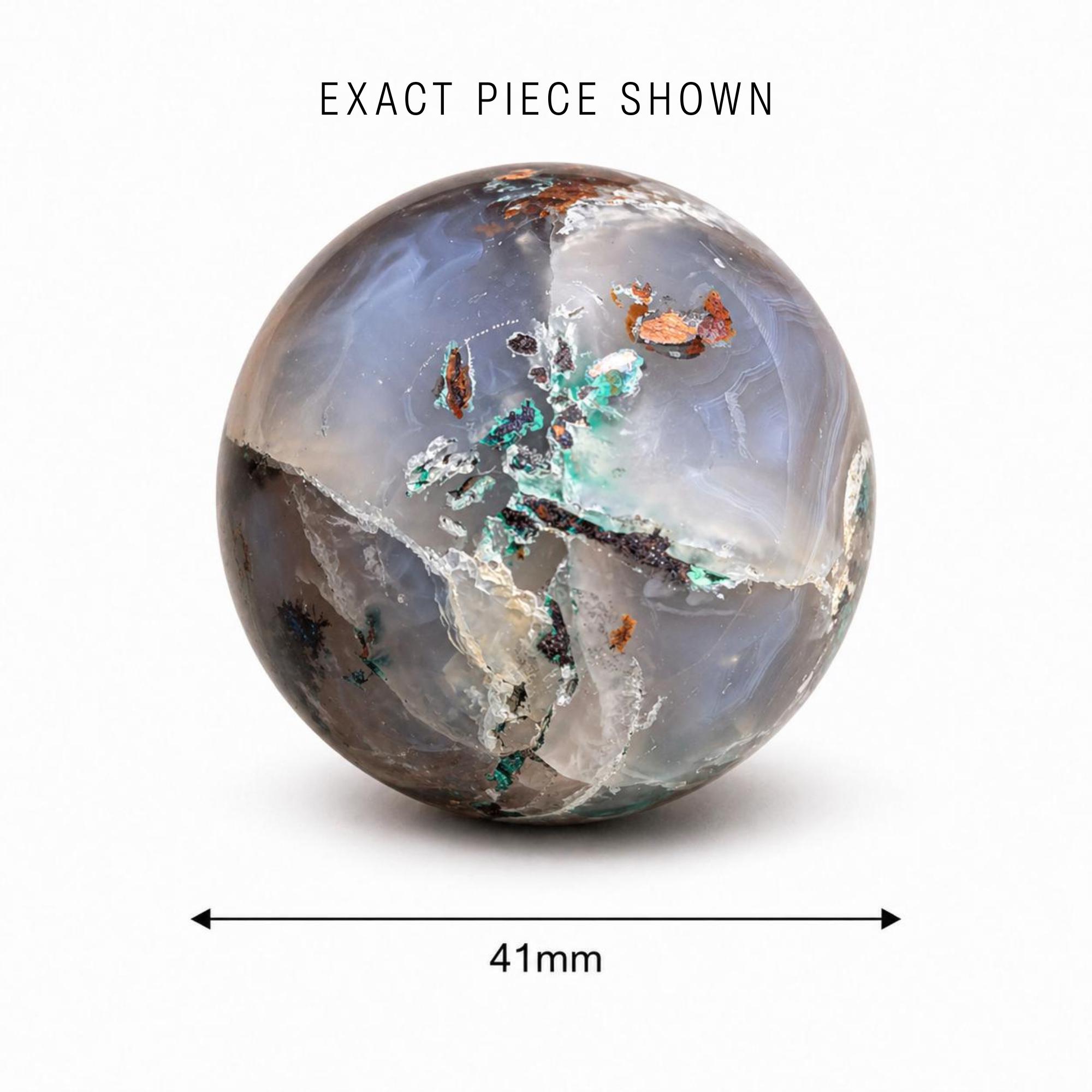 Confetti Chrysocolla Sphere