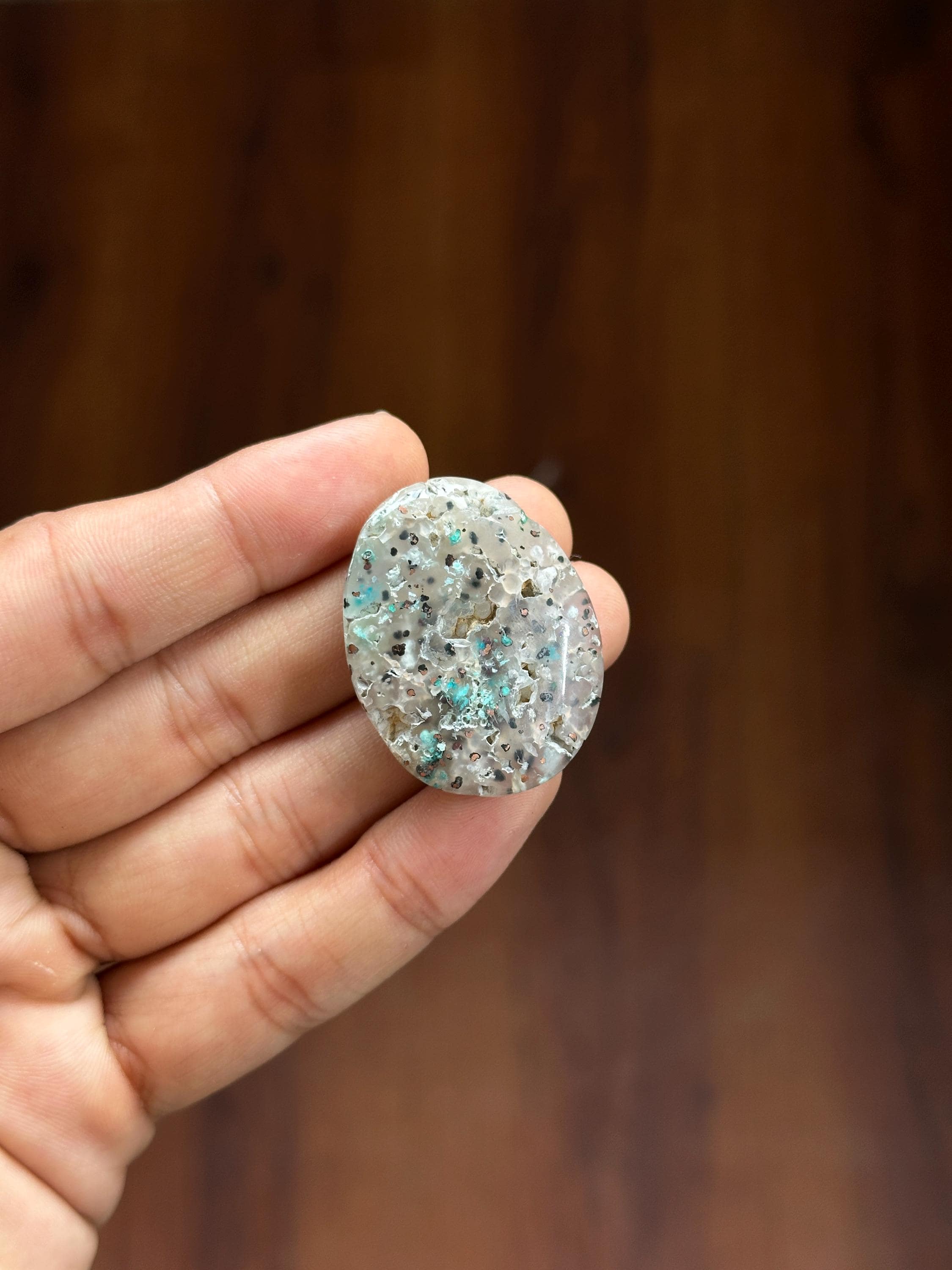 Garut Copper Chrysocolla Cabochon 12g