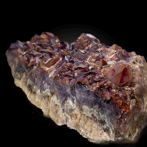 Rare Alien Amethyst Cluster: Hematite Inclusions, Hyderabad India