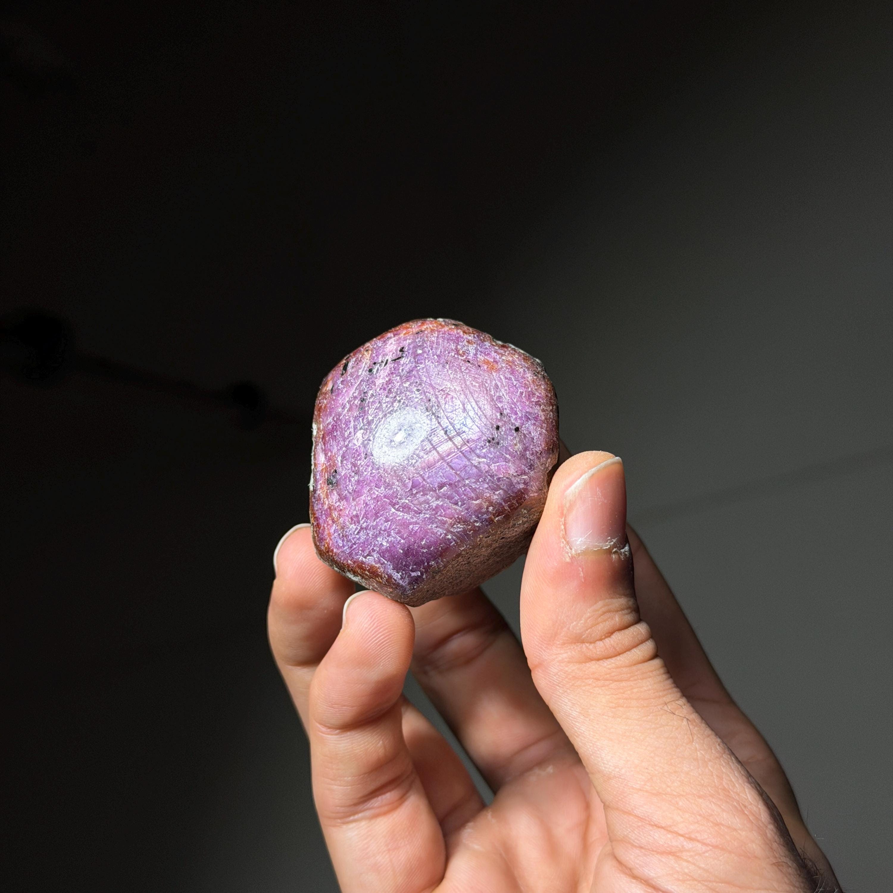 Natural Ruby Corundum Polished Freeform Specimen 184g