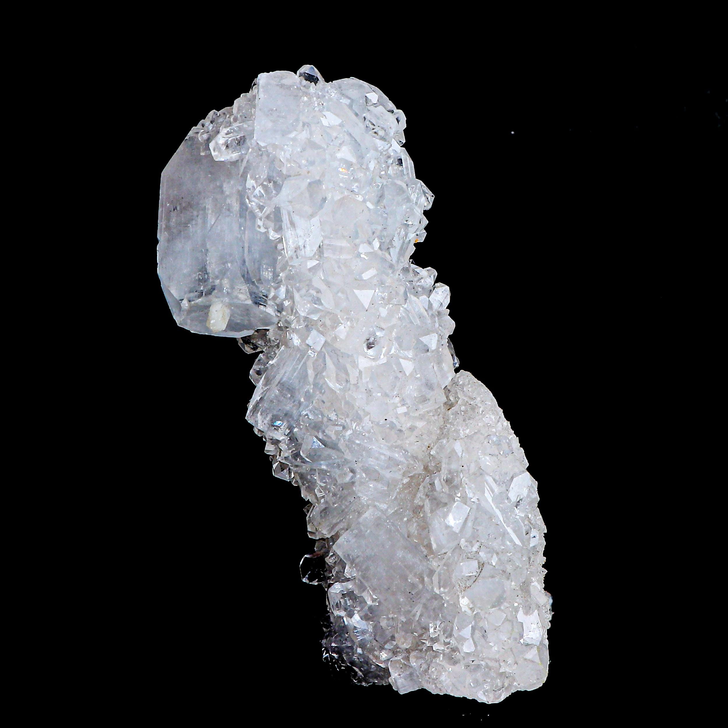 Mirror Apophyllite Stalactite on Chalcedony Matrix #3