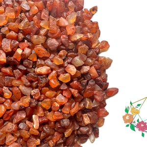 Carnelian Chips 10-15mm - Natural Healing Crystal Stones for Crafting, Jewelry, Meditation, and Decor | Undrilled | Suitable for HomeDecor