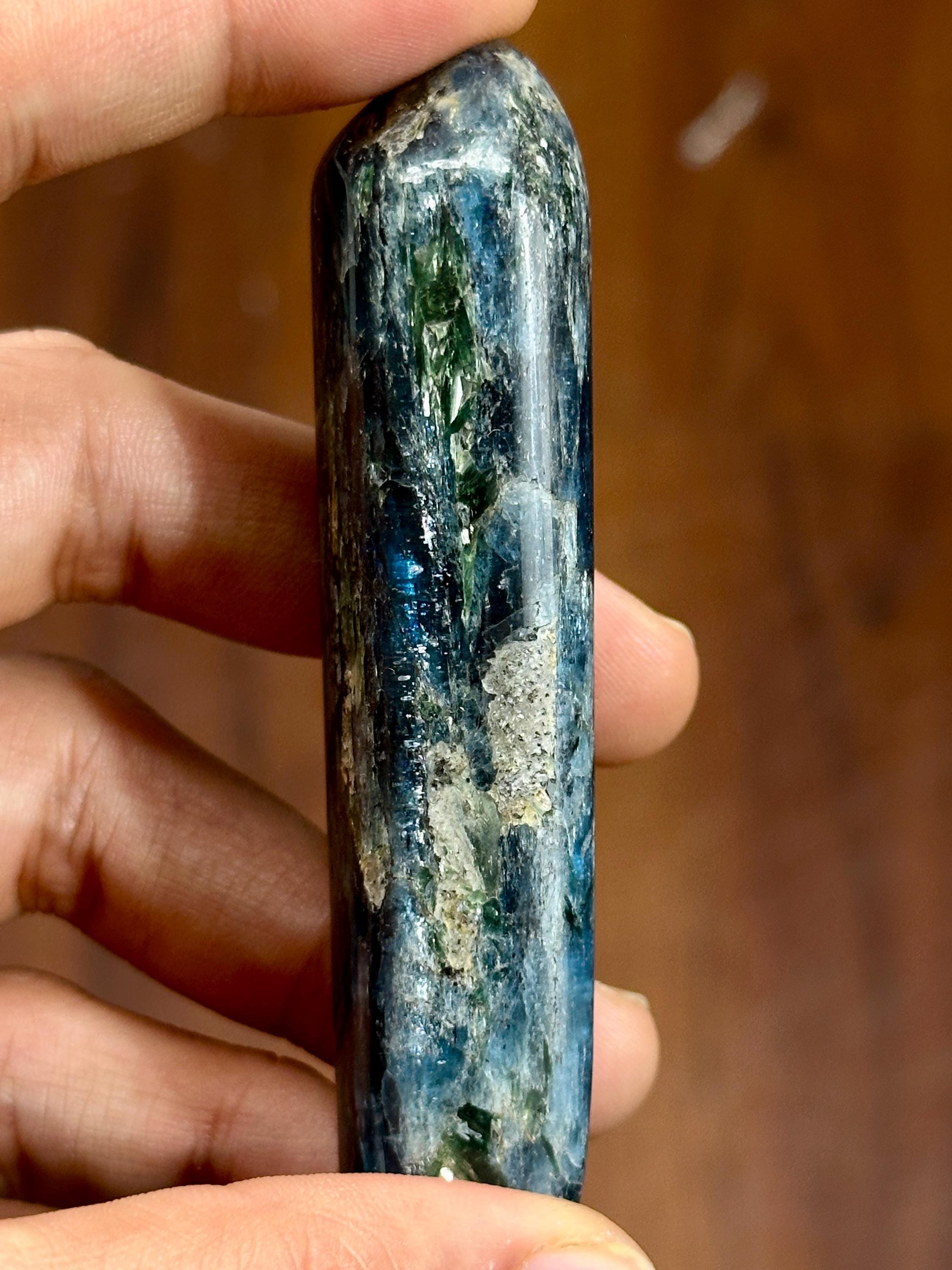 Rare Blue Green Kyanite Wand