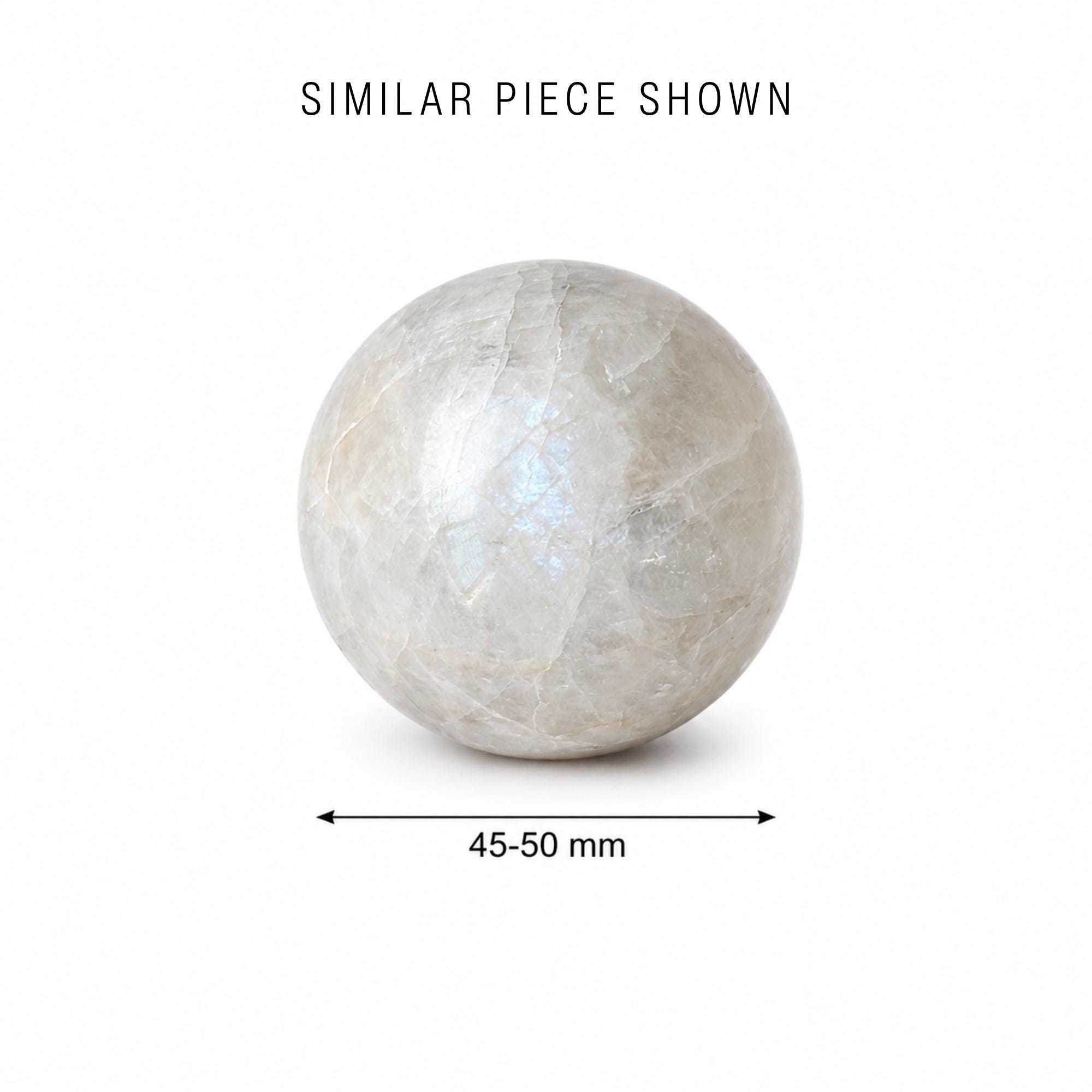 Blue Flash Moonstone Sphere