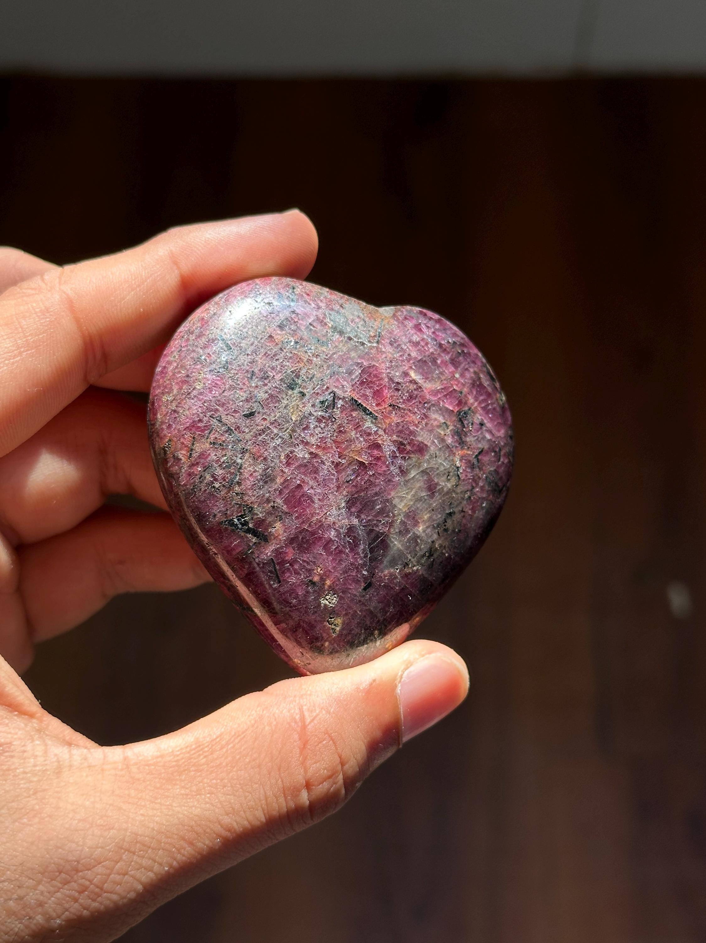 Ruby Corundum Heart