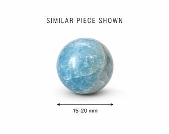 15–20mm | Aquamarine Mini Sphere - Soft Blue Translucent